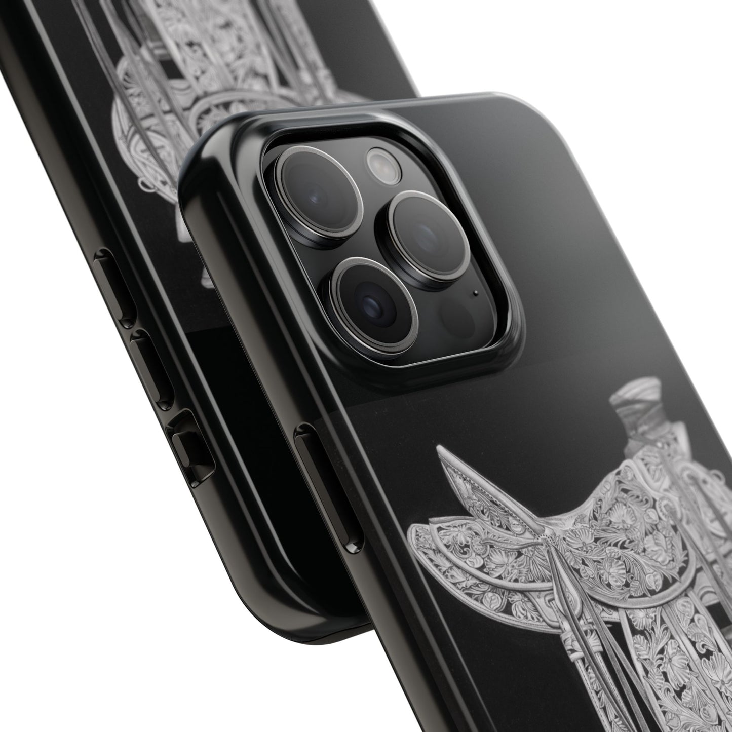 "New Saddle" Western Rodeo Phone Cases, Cowboy Design, Tough Protection, Gift for Him, Ranch Decor, Durable Style