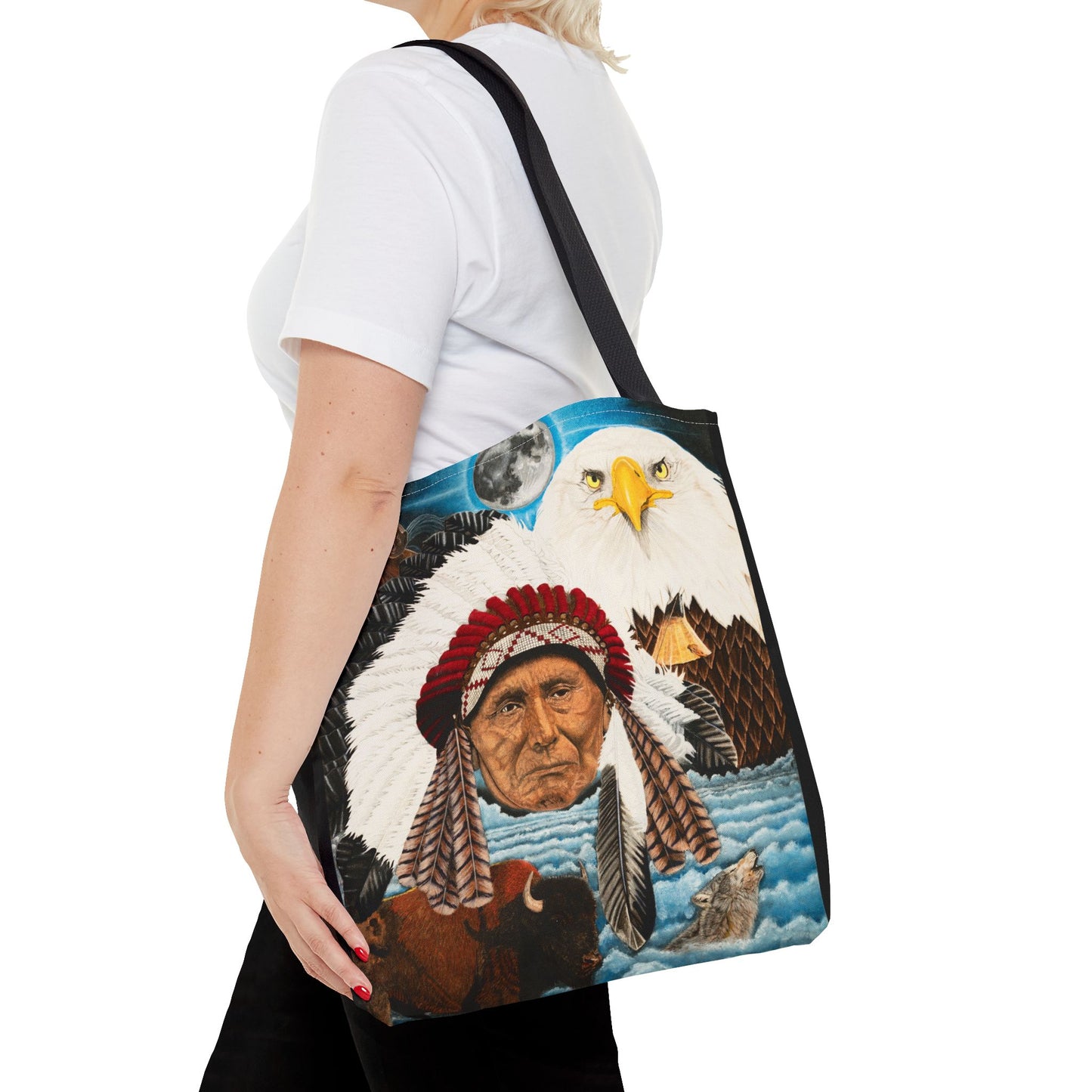 "Dream of Chief Joseph" Western Art Tote Bag