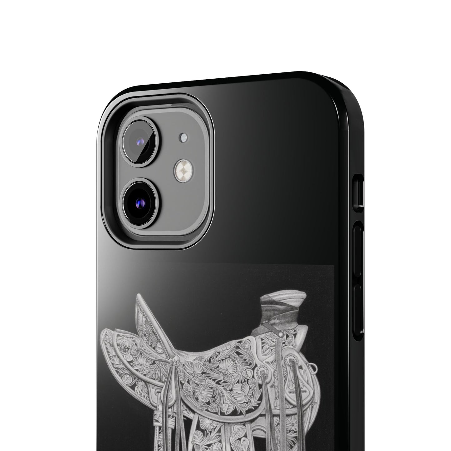 "New Saddle" Western Rodeo Phone Cases, Cowboy Design, Tough Protection, Gift for Him, Ranch Decor, Durable Style