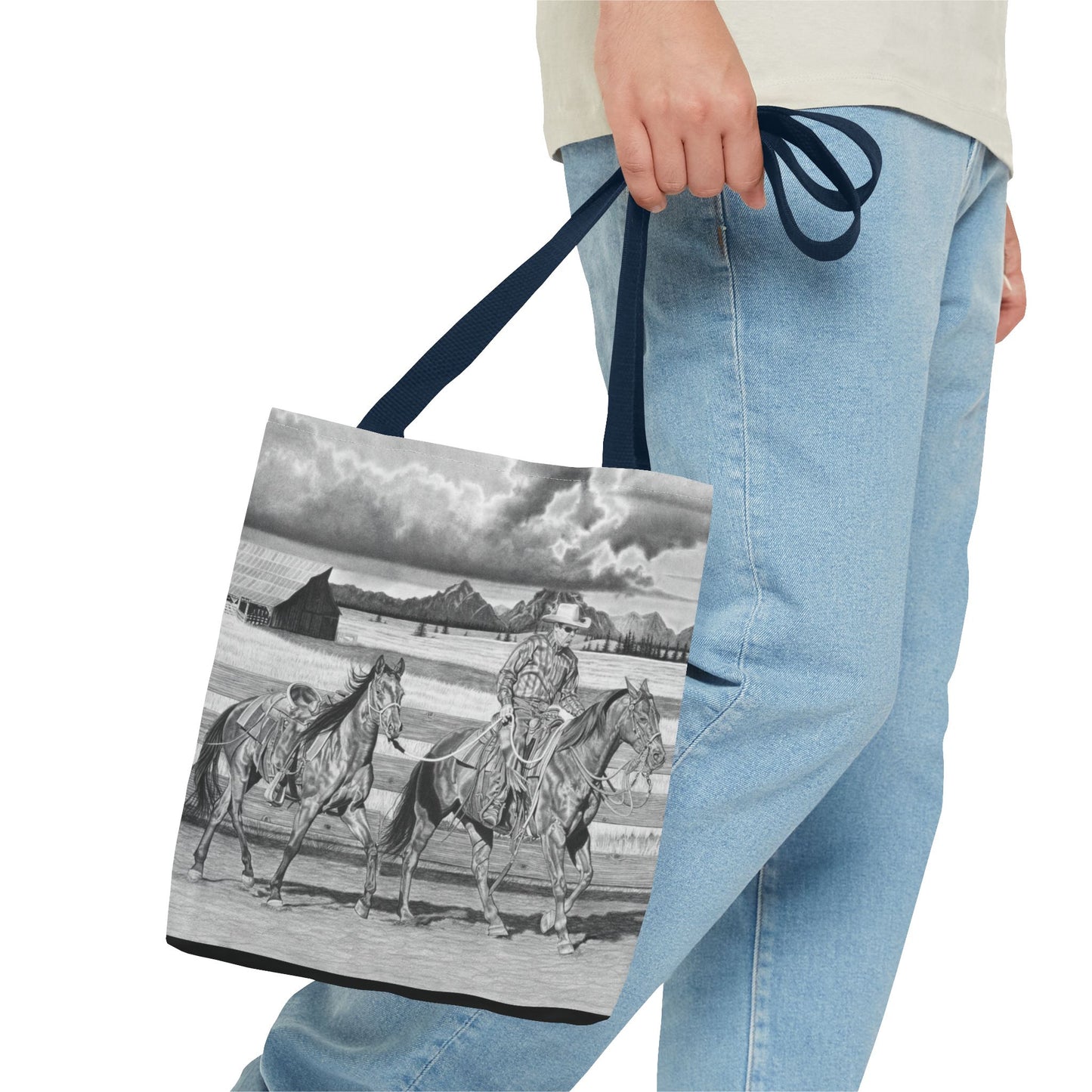 "The Gift Named Storn" Western Art Tote Bag