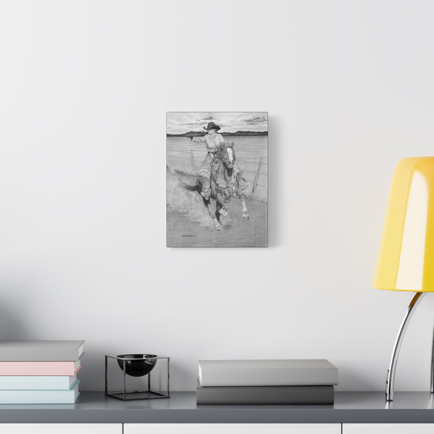 "Dangerouse and Beautiful" western art on canvas