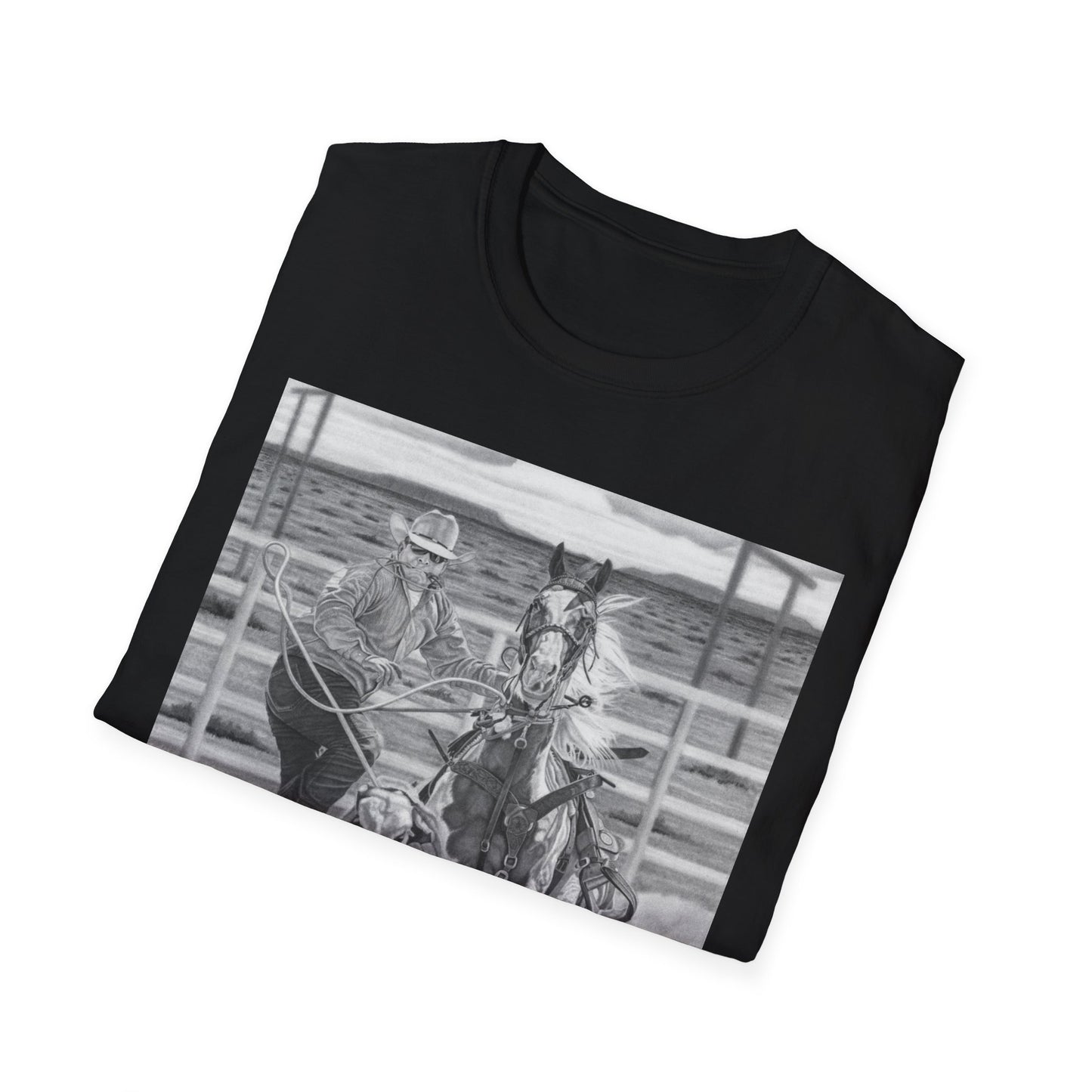 "Stone Cold Throw" Western Art T-Shirt