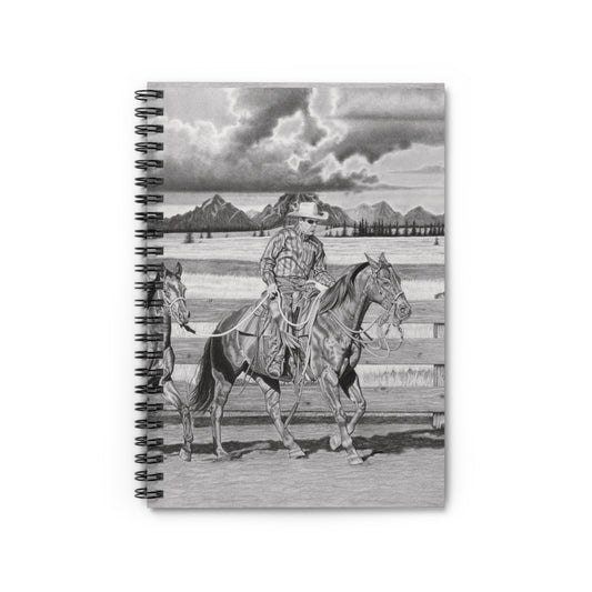 Spiral Notebook, Capturing the Spirit of the West, Journal for Equestrian Lovers, Western Art Gift, Cowpoke Writing Pad