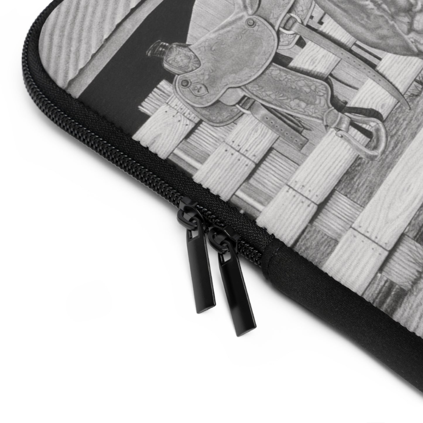 "Tall Task for a little Cowboy" Rustic Cowboy Laptop Sleeve, Western Cowpoke Case, Unique Gift for Ranch Lovers, Rodeo Accessories, Durable Tech Cover