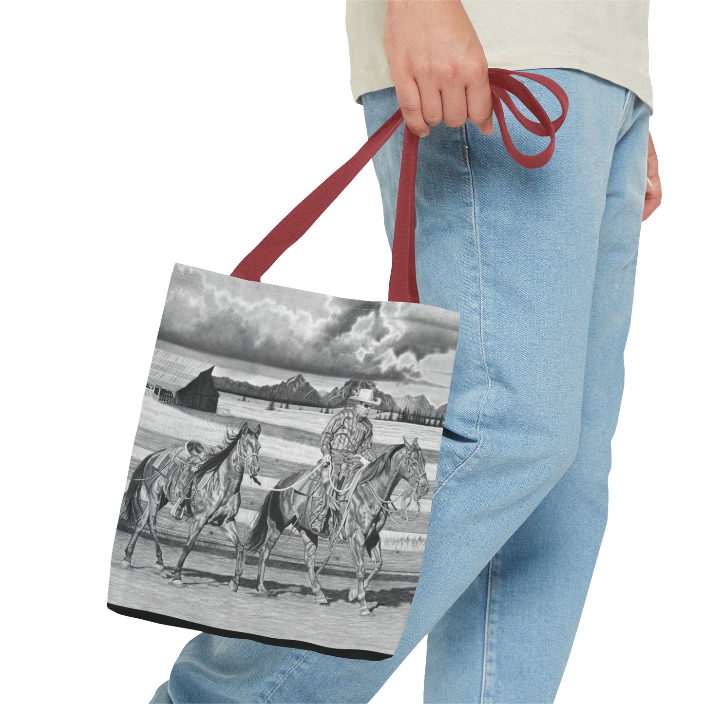 "The Gift Named Storn" Western Art Tote Bag