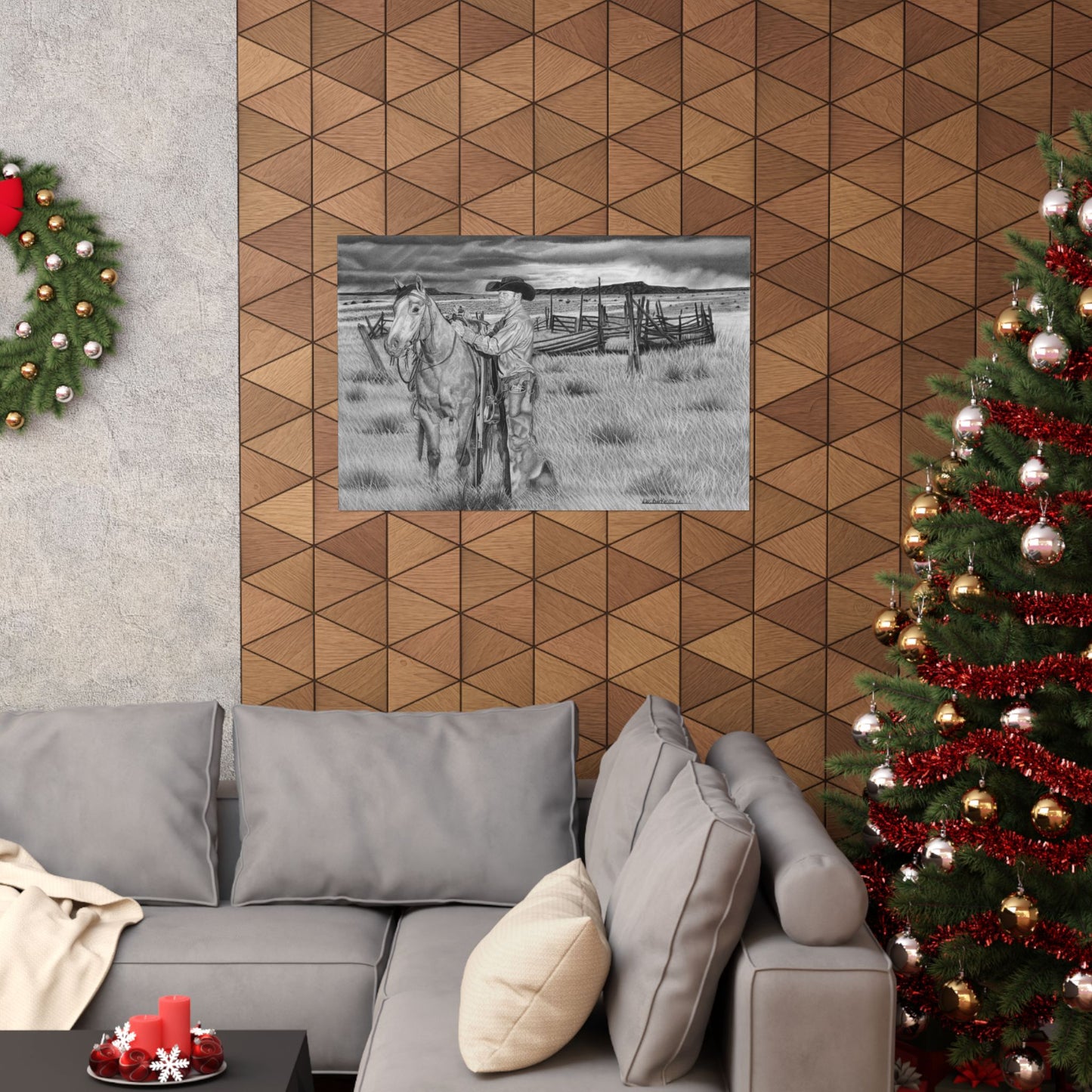 Art Print | Western Decor | Framed Wall Art, Matte Horizontal Posters, Country Home, Gift for Horse Lovers