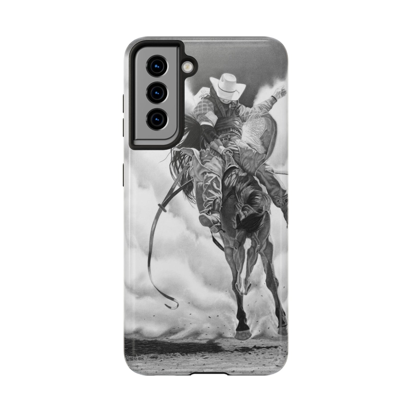 "Storn a Brewing" Western Rodeo Phone Cases, Cowboy Design, Tough Protection, Gift for Him, Ranch Decor, Durable Style
