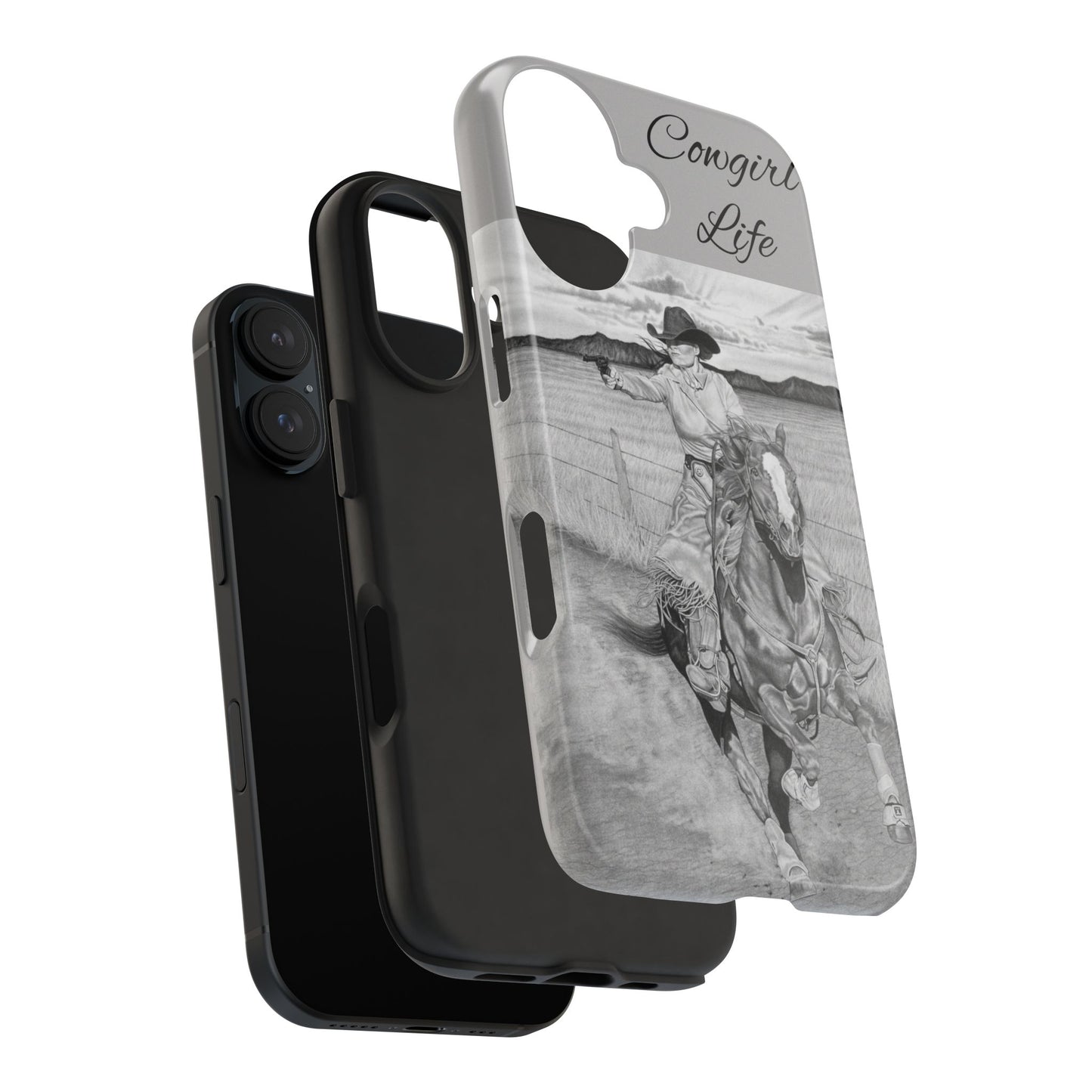 "Dangerous and Beautiful" Western Rodeo Phone Cases, Cowboy Design, Tough Protection, Gift for Him, Ranch Decor, Durable Style