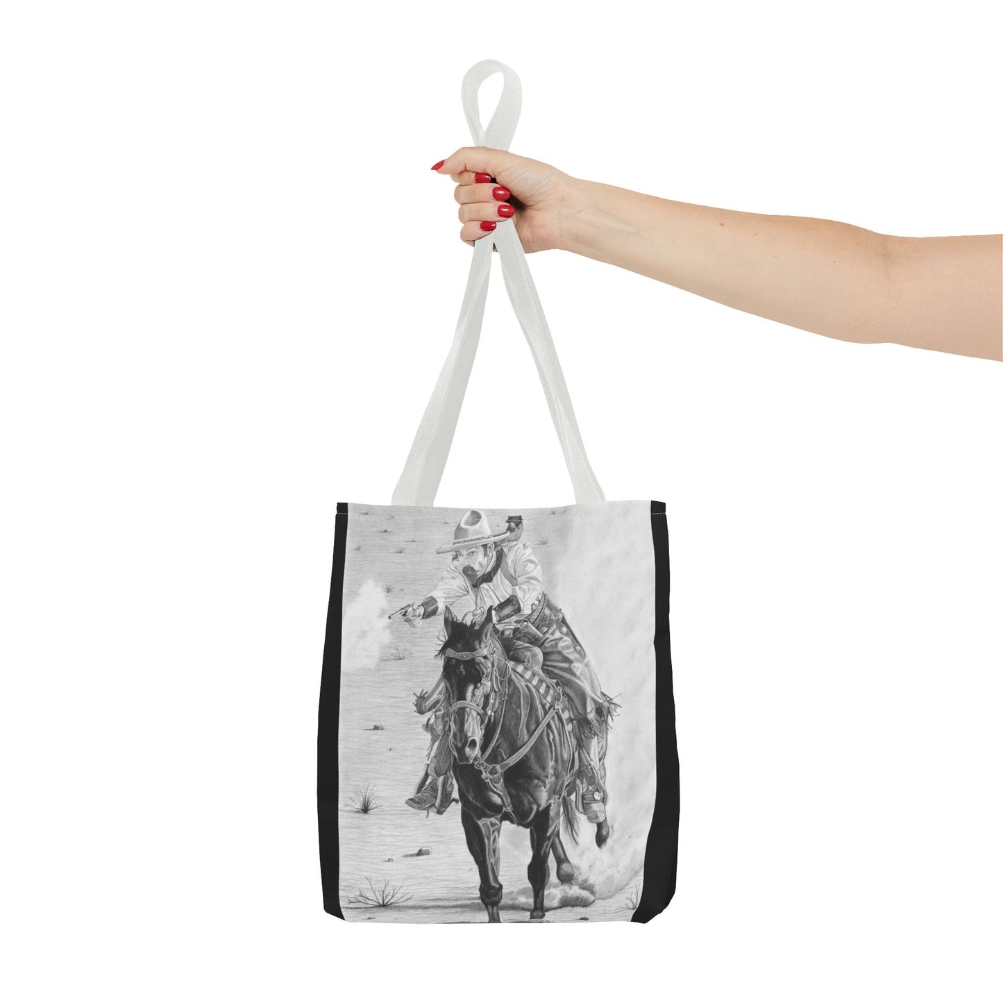 "Wild Bill Rides Again " Tote Bag, Western Style Shopping Tote, Equestrian Gift, Farmhouse Decor, Horse Lover Accessory
