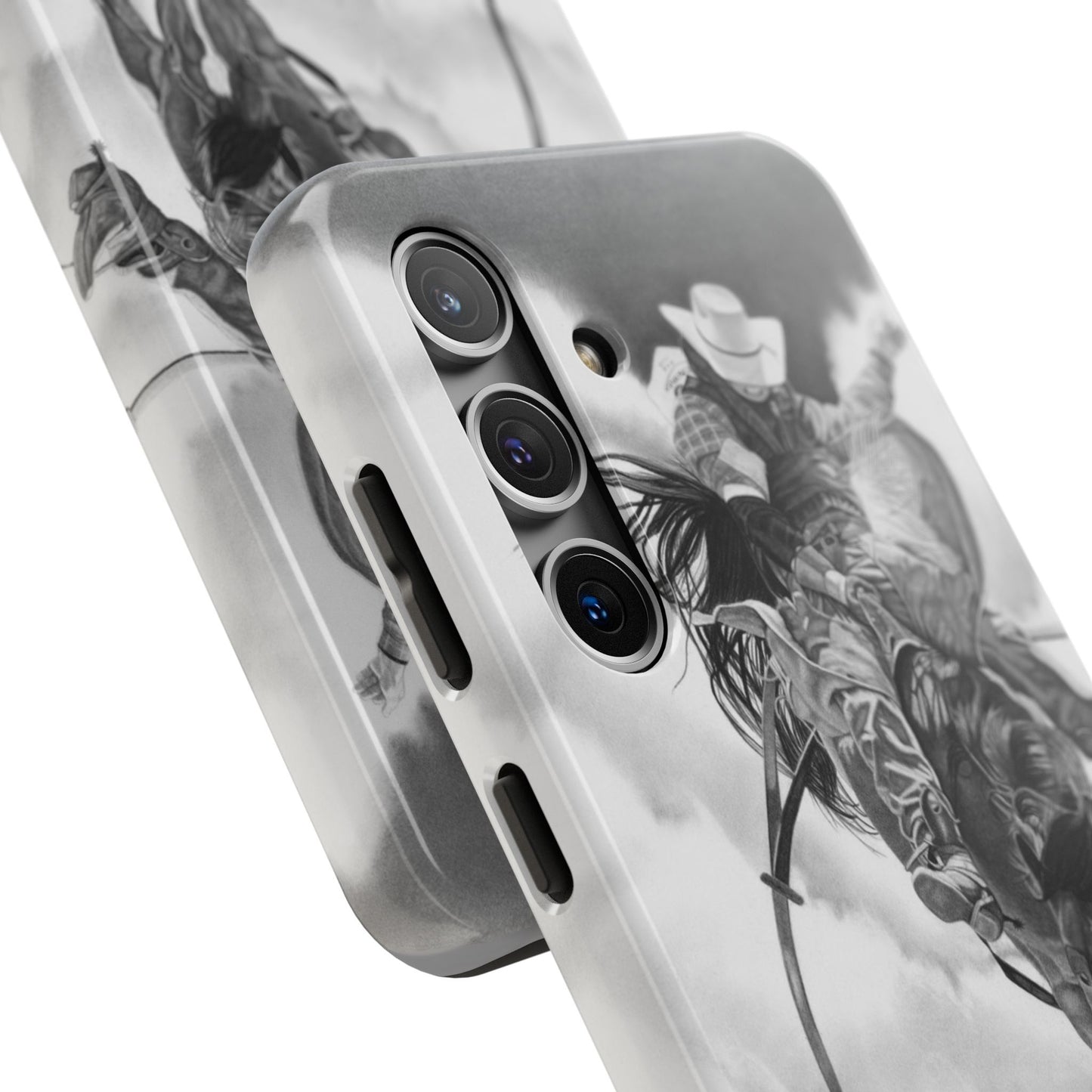 "Storn a Brewing" Western Rodeo Phone Cases, Cowboy Design, Tough Protection, Gift for Him, Ranch Decor, Durable Style