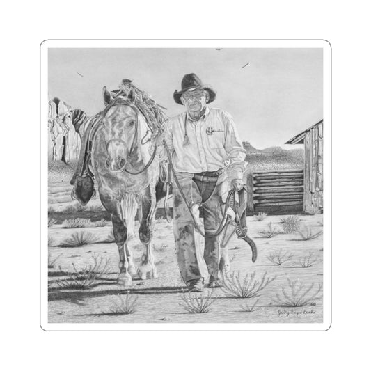 On the trail of outlaw Sticker — Eagle, Buffalo & Spirit Nature Kiss-Cut Decal