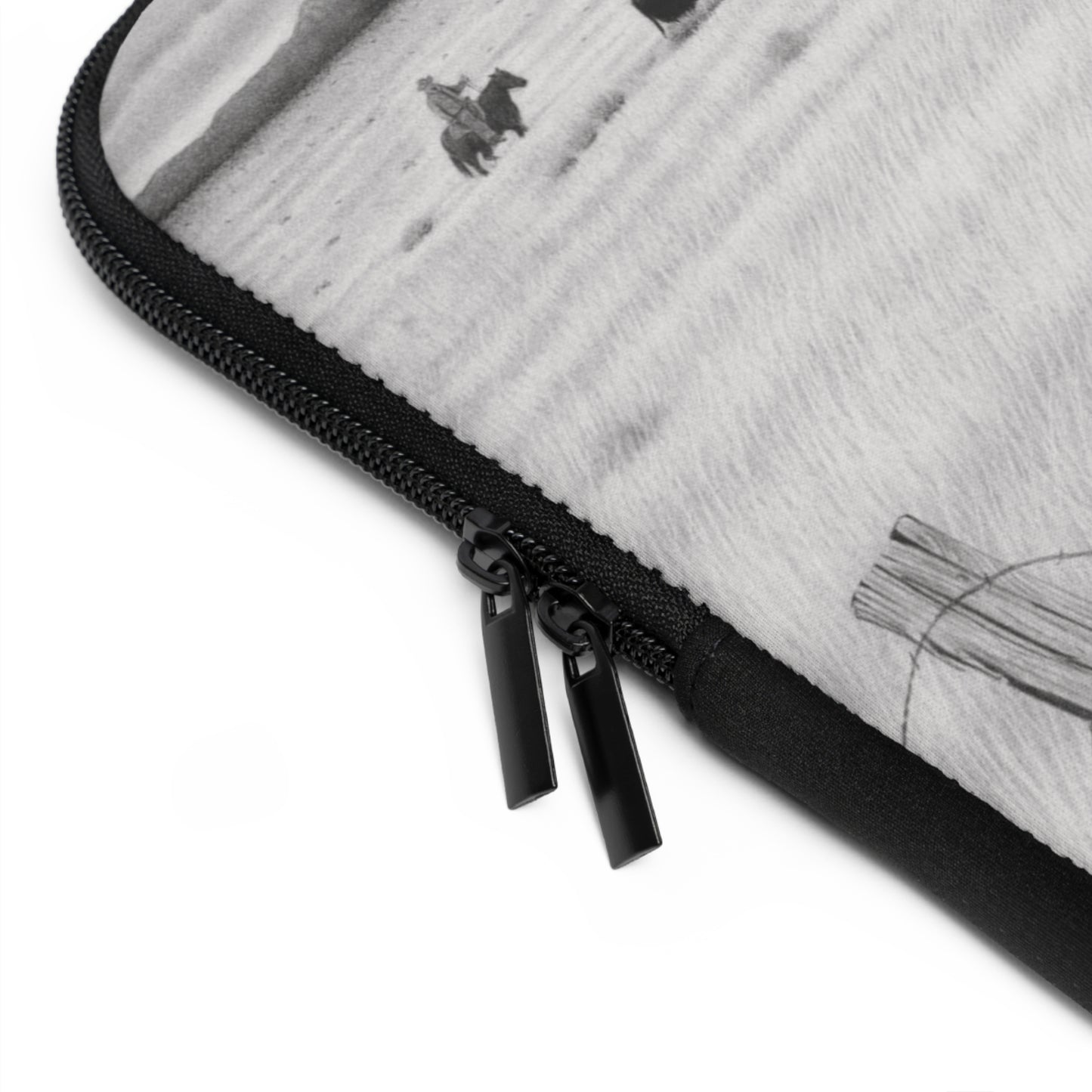 "The Passing Storm" Rustic Cowboy Laptop Sleeve, Western Cowpoke Case, Unique Gift for Ranch Lovers, Rodeo Accessories, Durable Tech Cover
