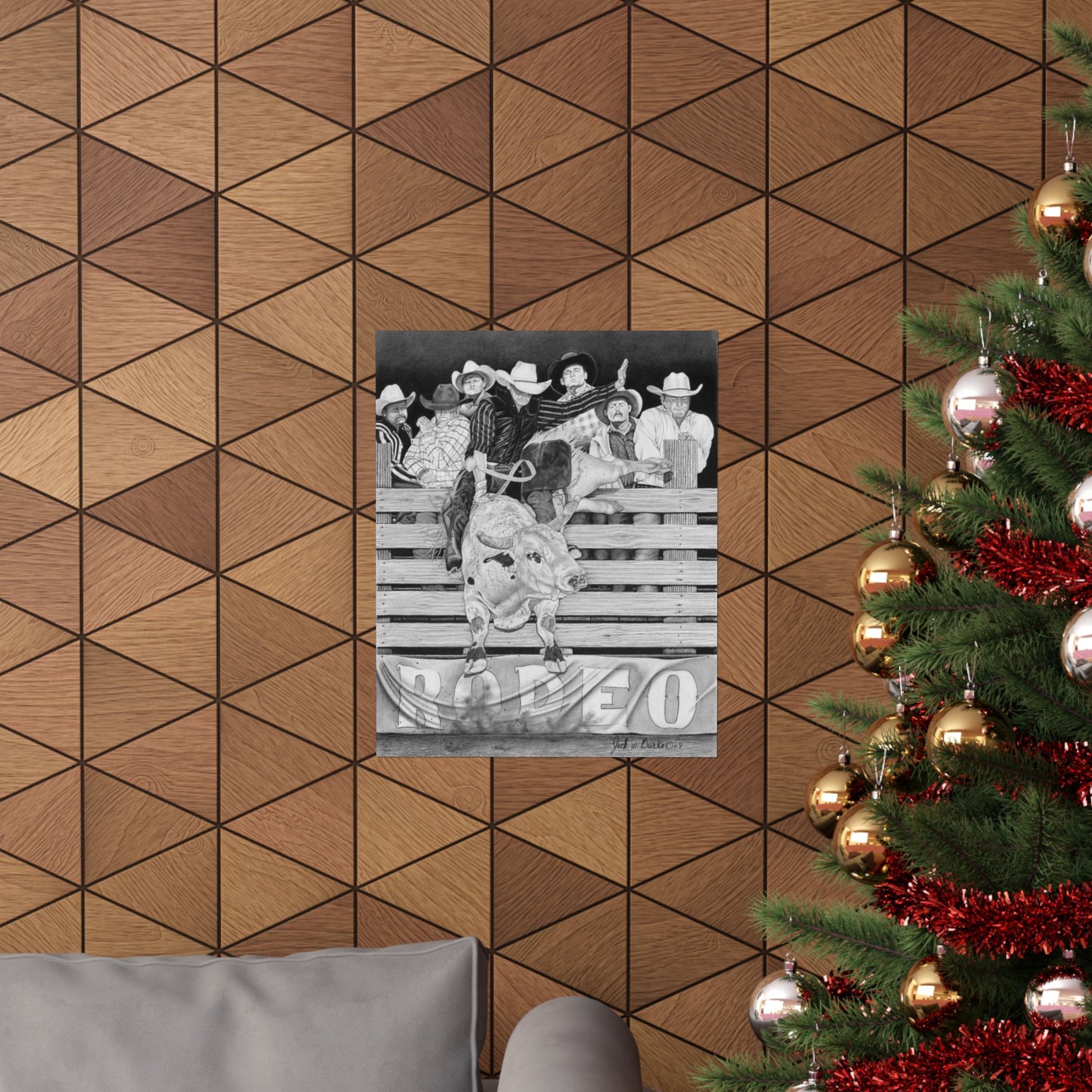 "Serius Fun" Western Rodeo Art Prints, Cowboy Wall Decor, Texan Home Decor, Rustic Wall Art, Bull Riding Posters, Rodeo Fan Gifts