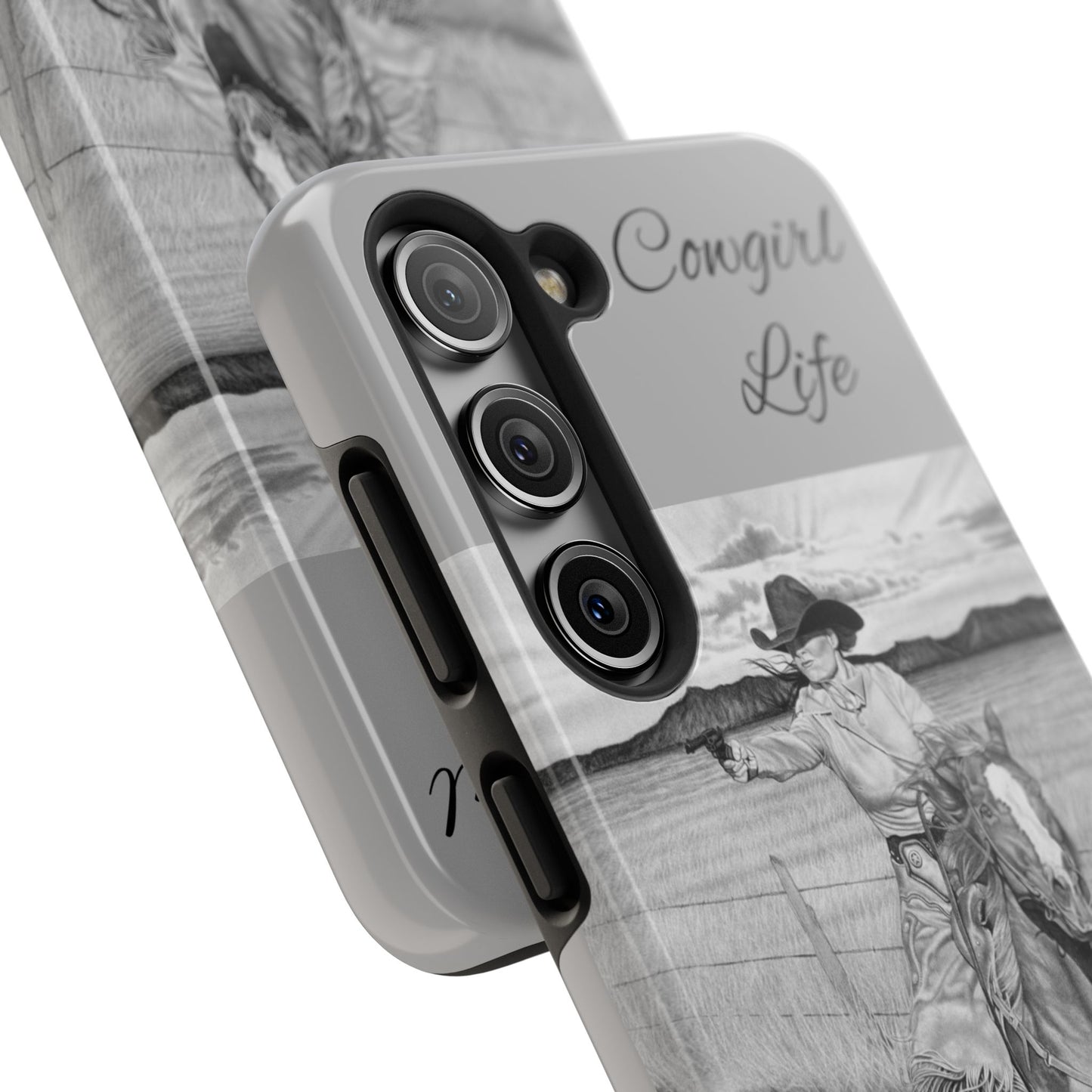 "Dangerous and Beautiful" Western Rodeo Phone Cases, Cowboy Design, Tough Protection, Gift for Him, Ranch Decor, Durable Style