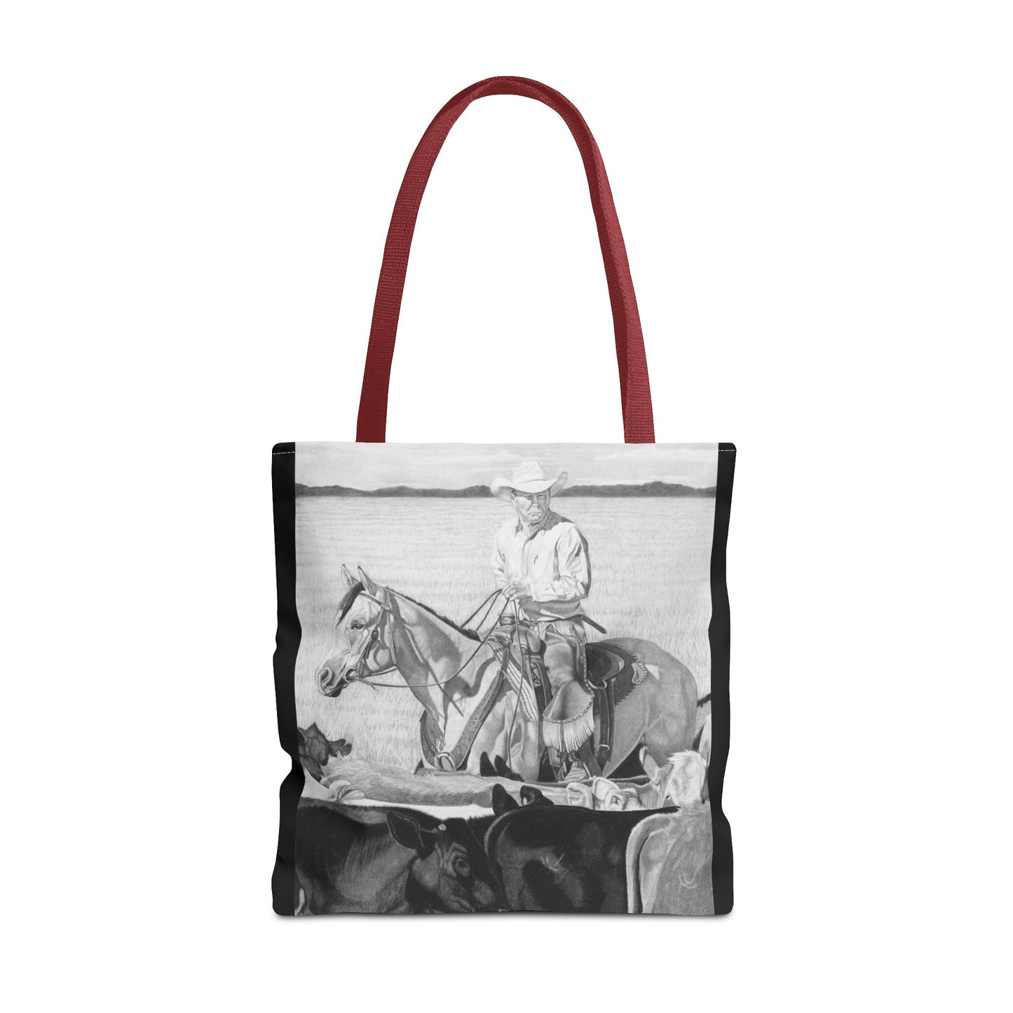"Hot Day on the Job" Tote Bag, Western Style Shopping Tote, Equestrian Gift, Farmhouse Decor, Horse Lover Accessory