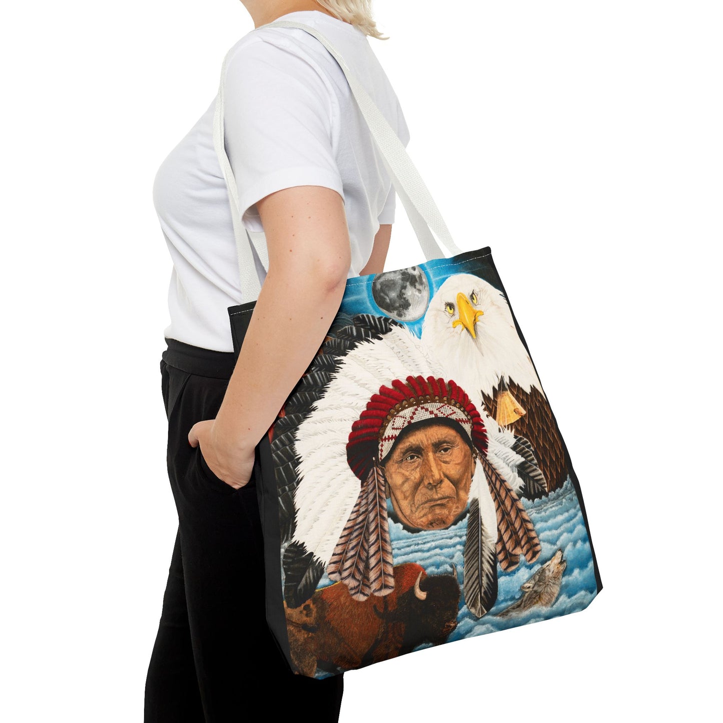 "Dream of Chief Joseph" Western Art Tote Bag