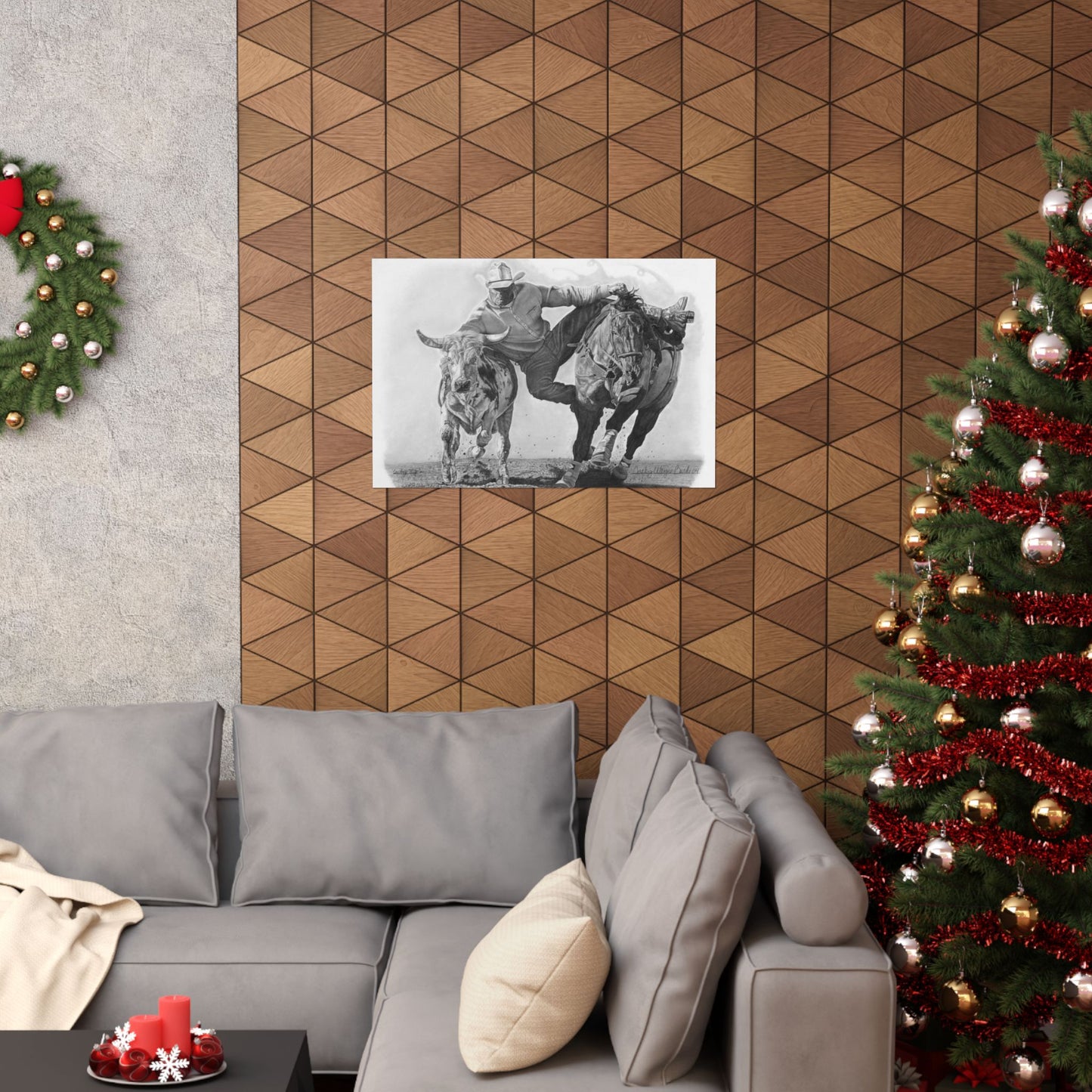 "Cowboy Life #1" Rustic Cowboy Art Print | Western Decor | Framed Wall Art, Matte Horizontal Posters, Country Home, Gift for Horse Lovers