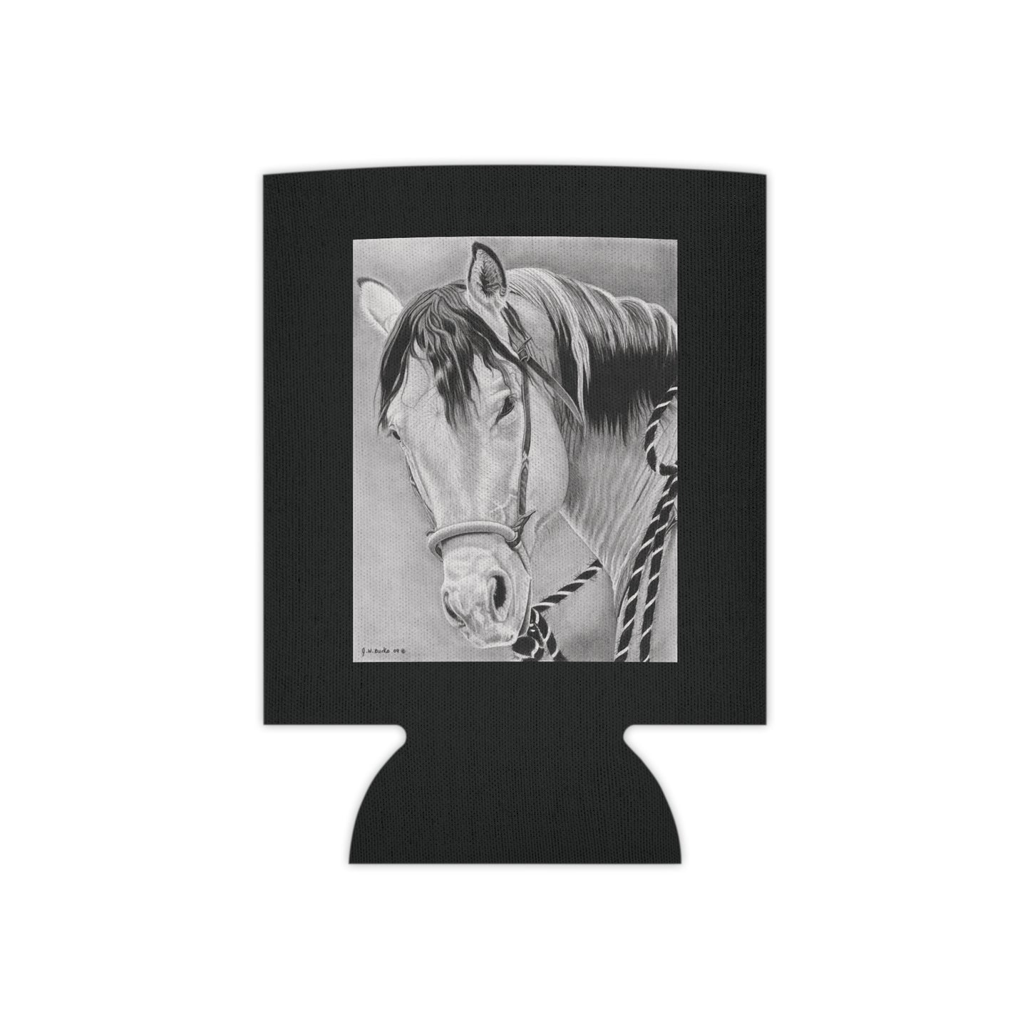 "Watcha lookin at" Western Art Can Cooler