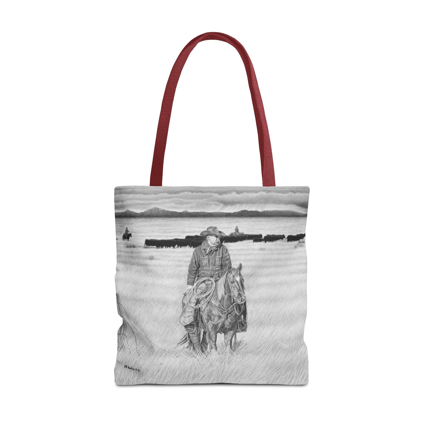 "The Passing Storm" Tote Bag, Western Style Shopping Tote, Equestrian Gift, Farmhouse Decor, Horse Lover Accessory