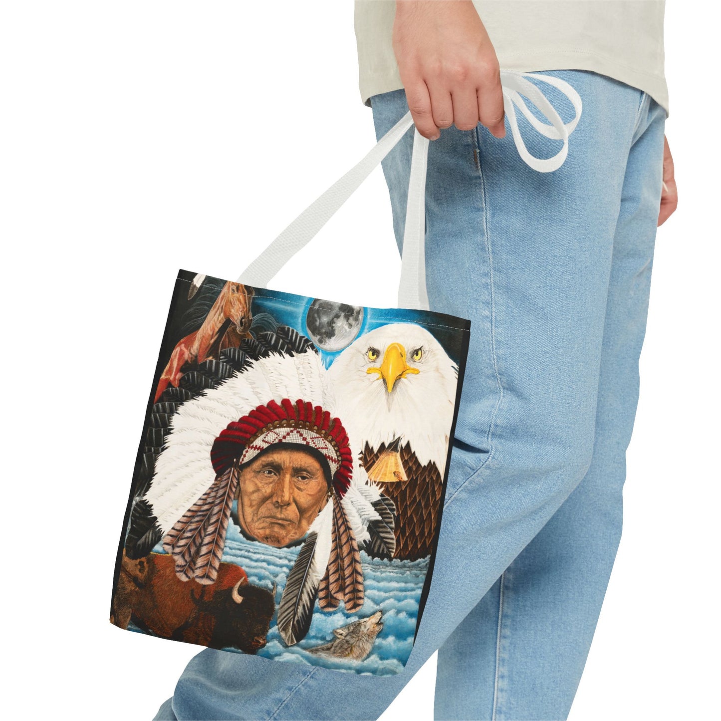 "Dream of Chief Joseph" Western Art Tote Bag
