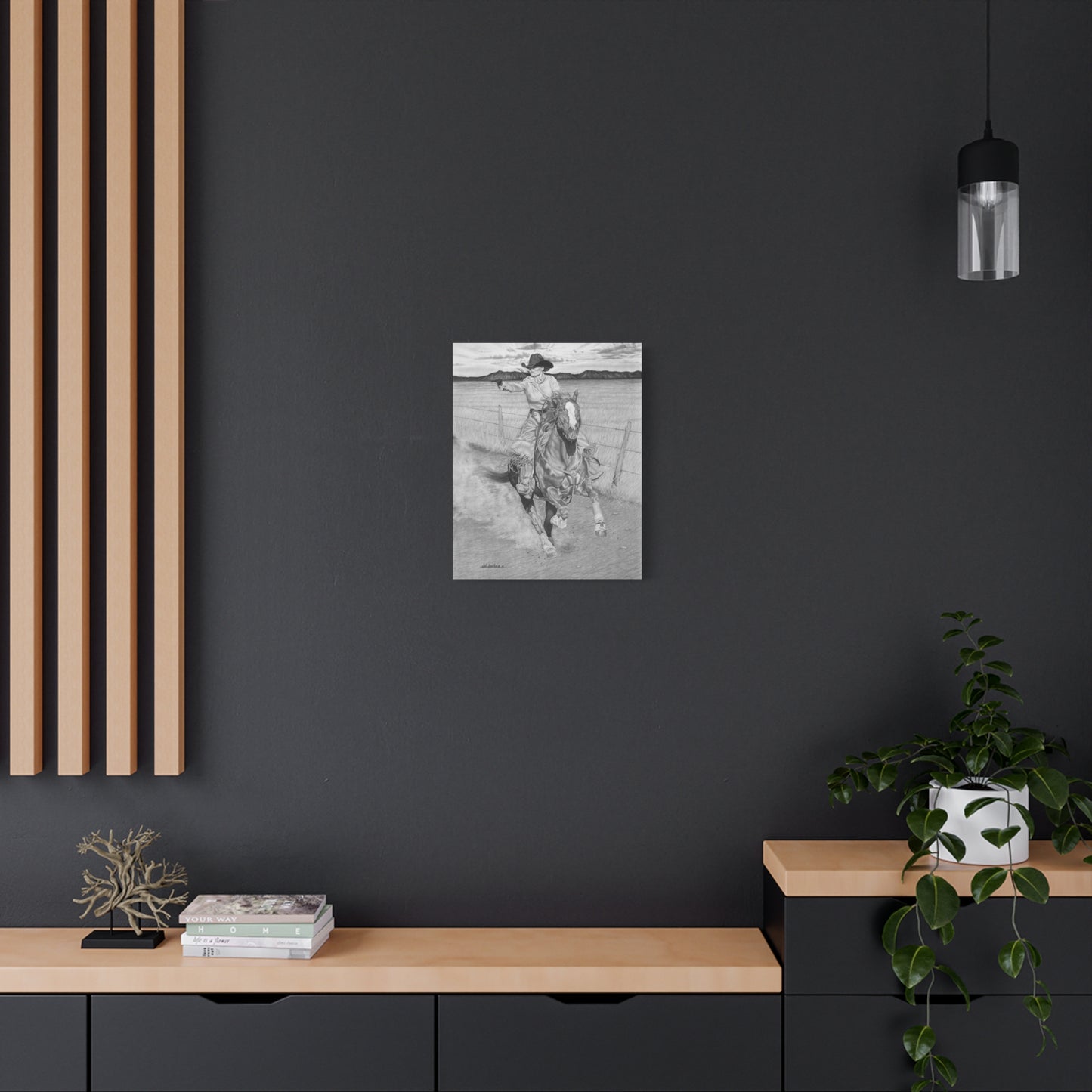 "Dangerouse and Beautiful" western art on canvas