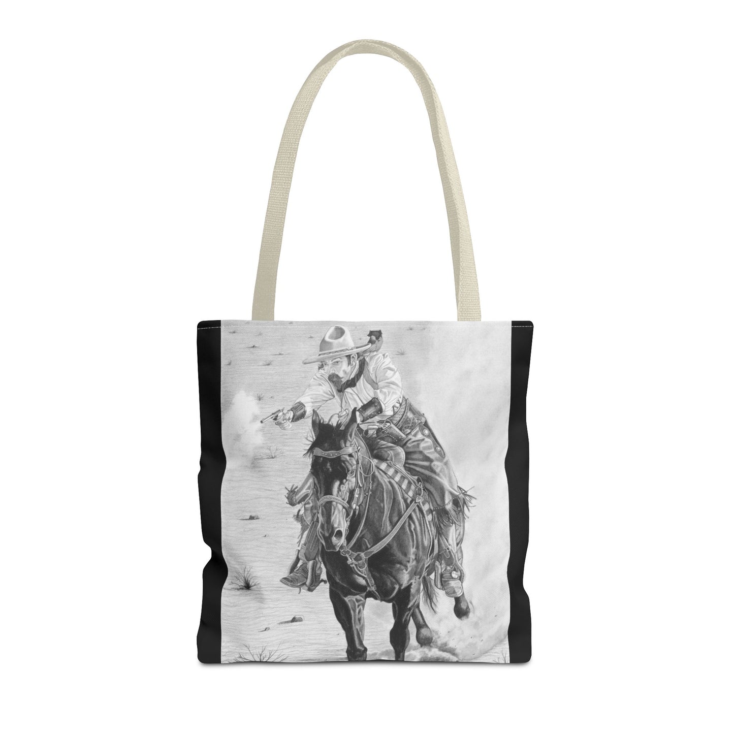 "Wild Bill Rides Again " Tote Bag, Western Style Shopping Tote, Equestrian Gift, Farmhouse Decor, Horse Lover Accessory