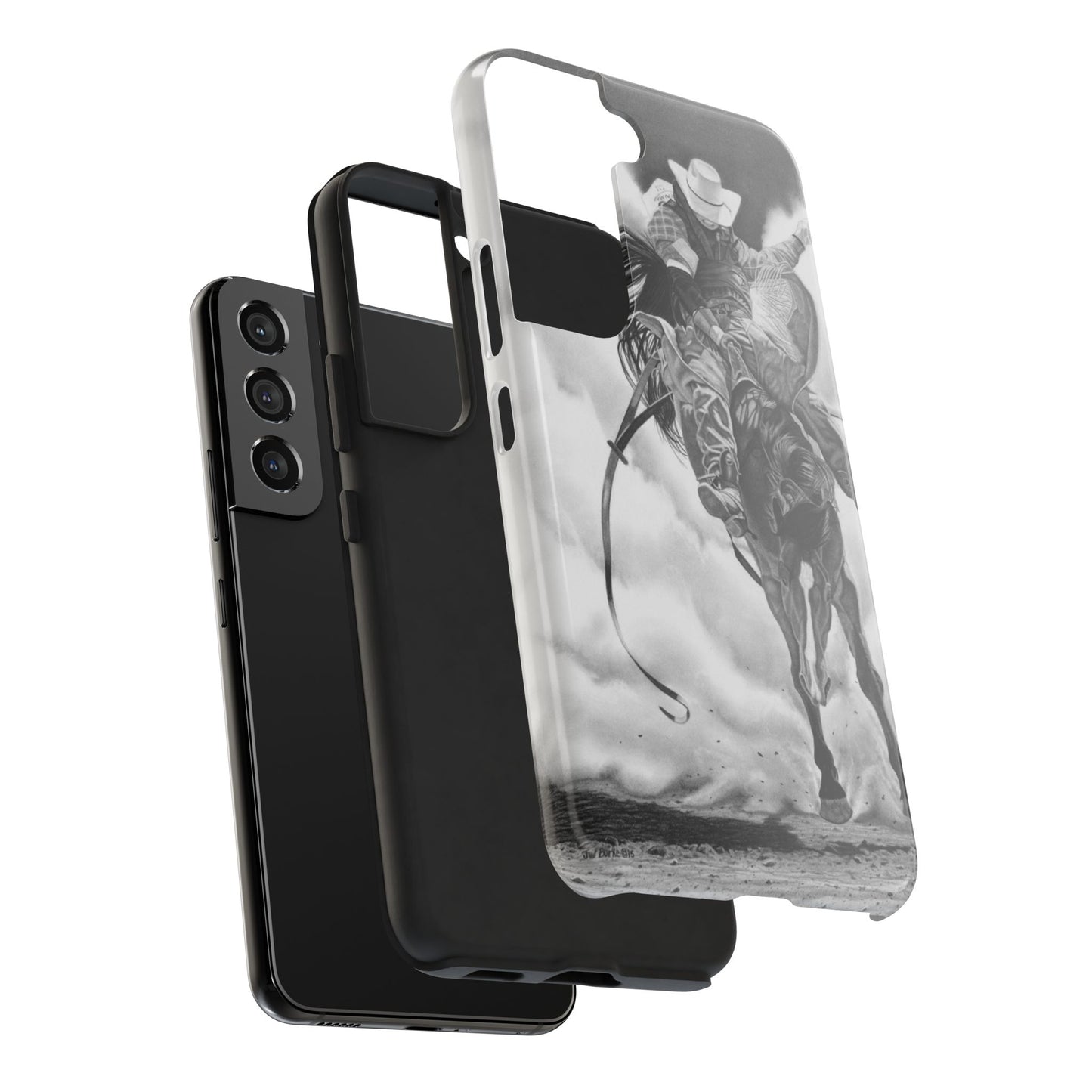 "Storn a Brewing" Western Rodeo Phone Cases, Cowboy Design, Tough Protection, Gift for Him, Ranch Decor, Durable Style