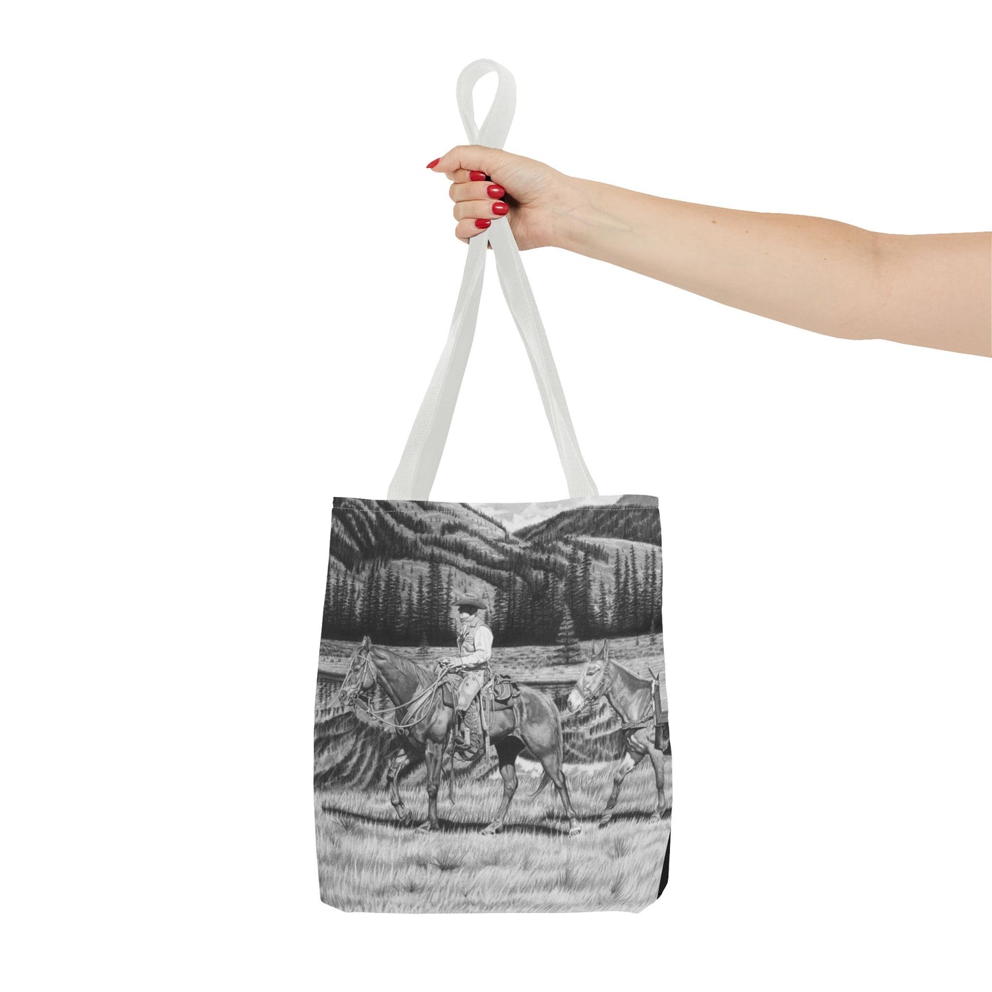 "Still Day on the Trail" Western Art Tote Bag