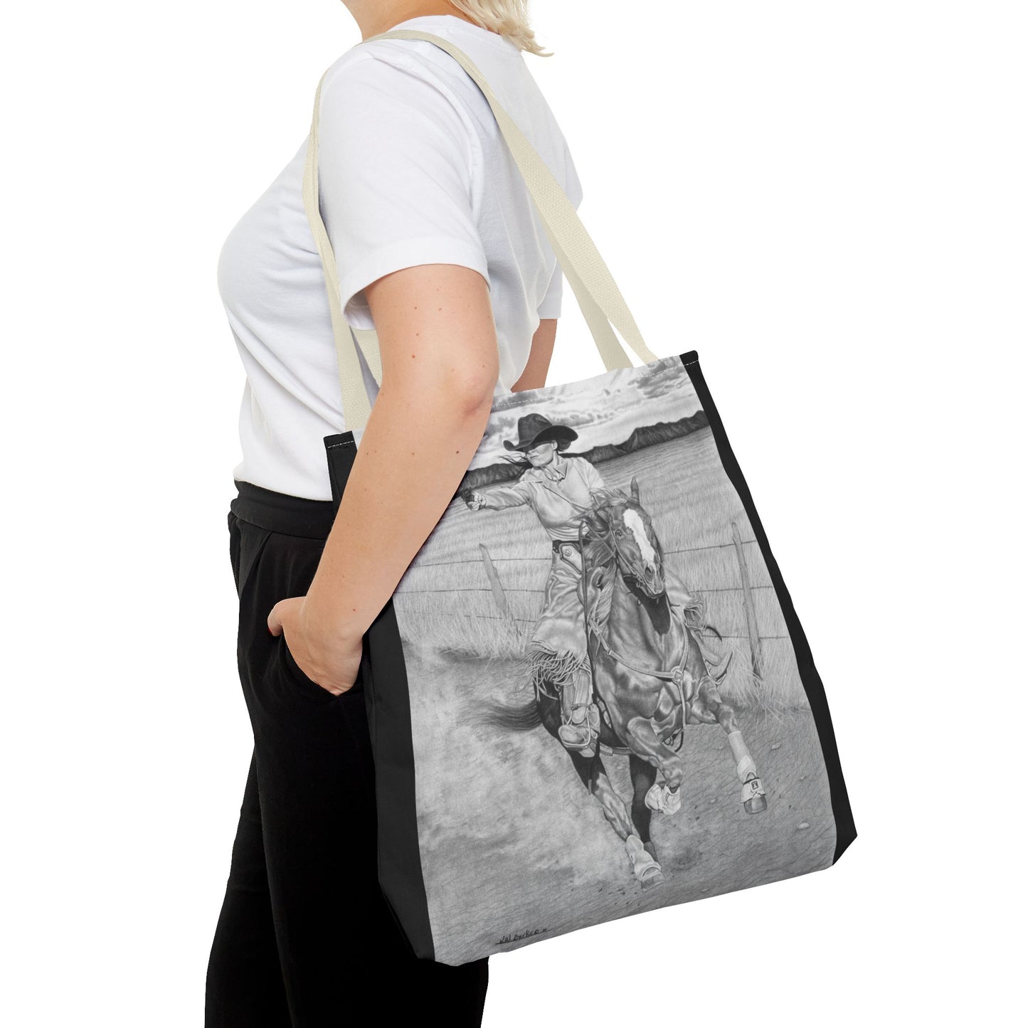 "Dangerous and Beutiful " Western Style Shopping Tote, Equestrian Gift, Farmhouse Decor, Horse Lover Accessory