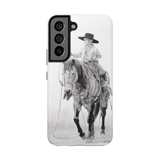 "Young Cowboy" Western Rodeo Phone Cases, Cowboy Design, Tough Protection, Gift for Him, Ranch Decor, Durable Style