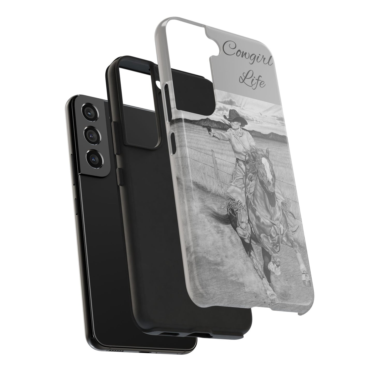 "Dangerous and Beautiful" Western Rodeo Phone Cases, Cowboy Design, Tough Protection, Gift for Him, Ranch Decor, Durable Style