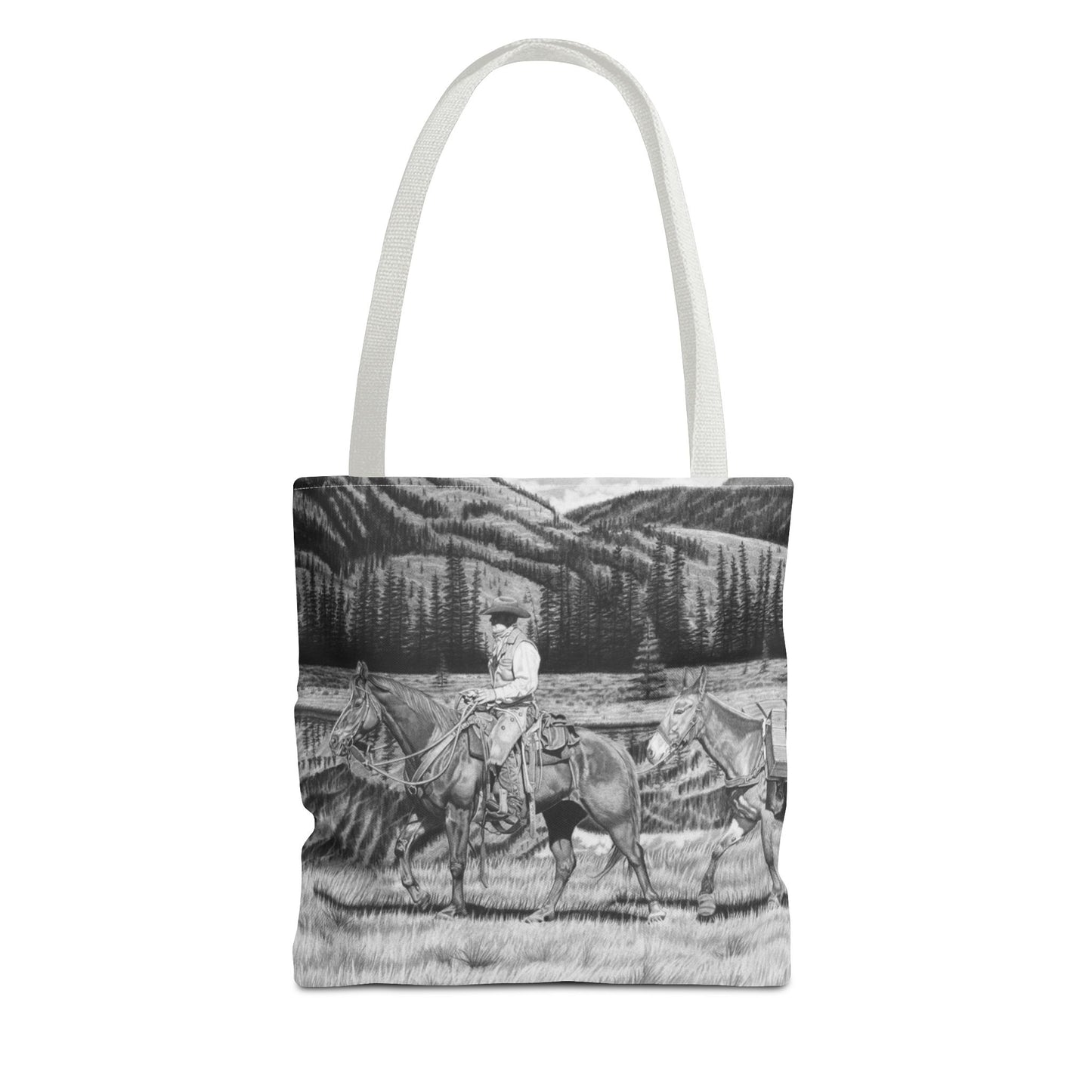 "Still Day on the Trail" Western Art Tote Bag