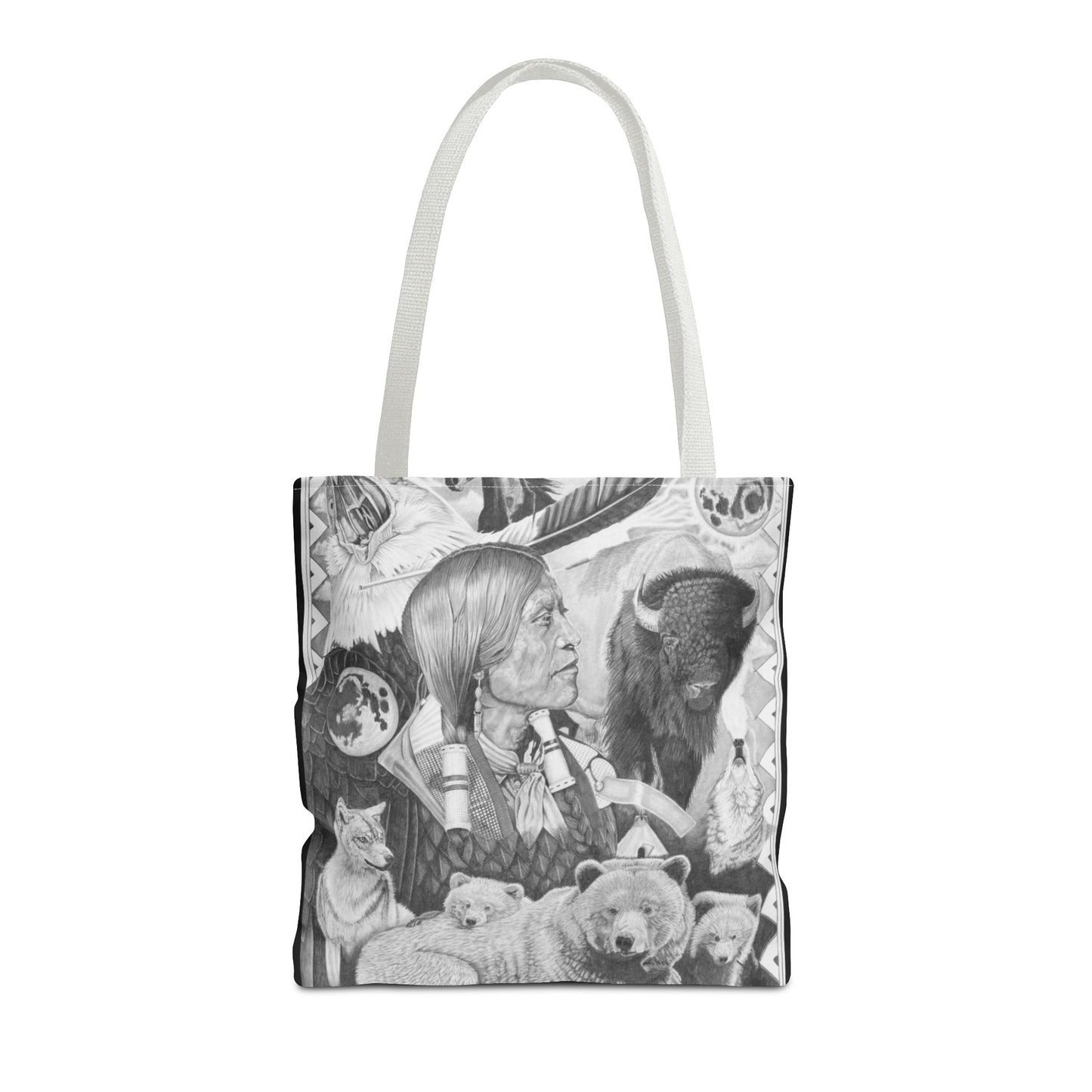 "Two Moon Apache Dream " Tote Bag, Western Style Shopping Tote, Equestrian Gift, Farmhouse Decor, Horse Lover Accessory