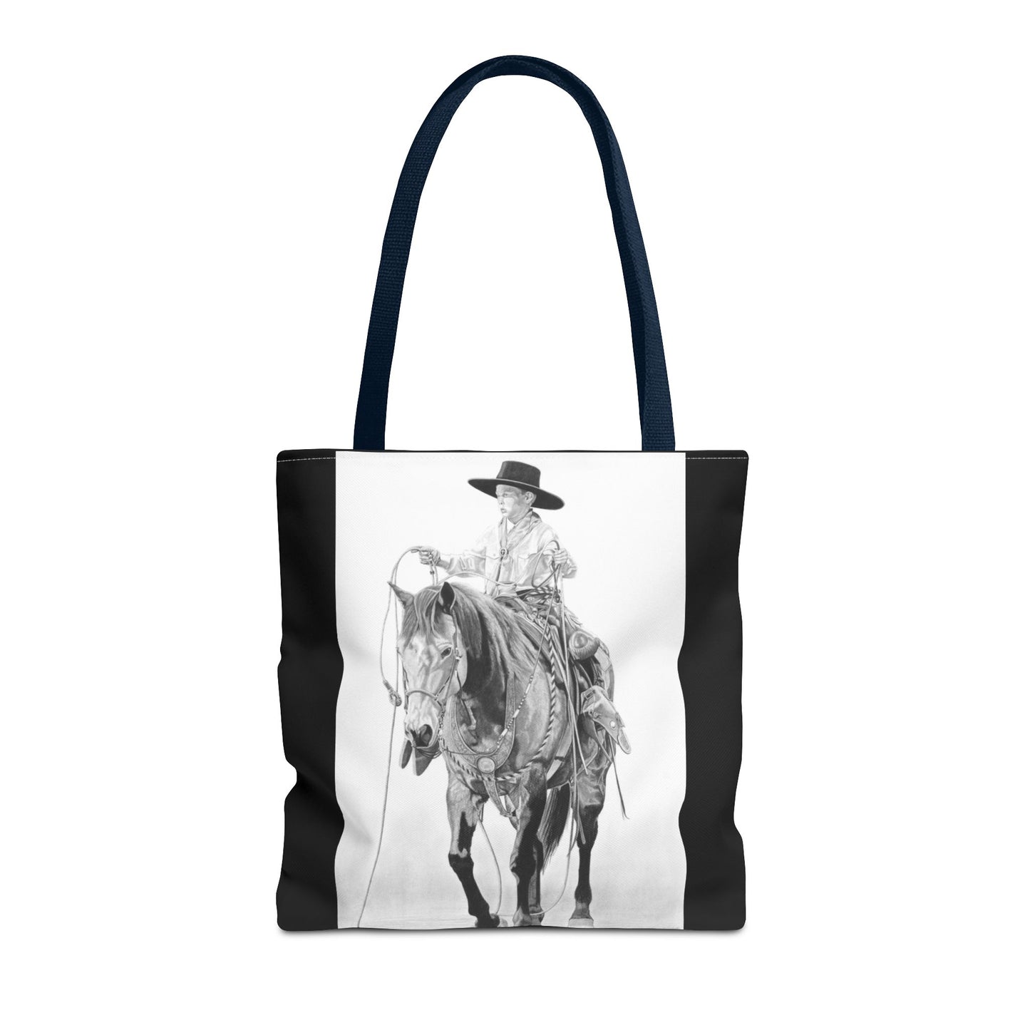 "Young Cowboy " Tote Bag, Western Style Shopping Tote, Equestrian Gift, Farmhouse Decor, Horse Lover Accessory