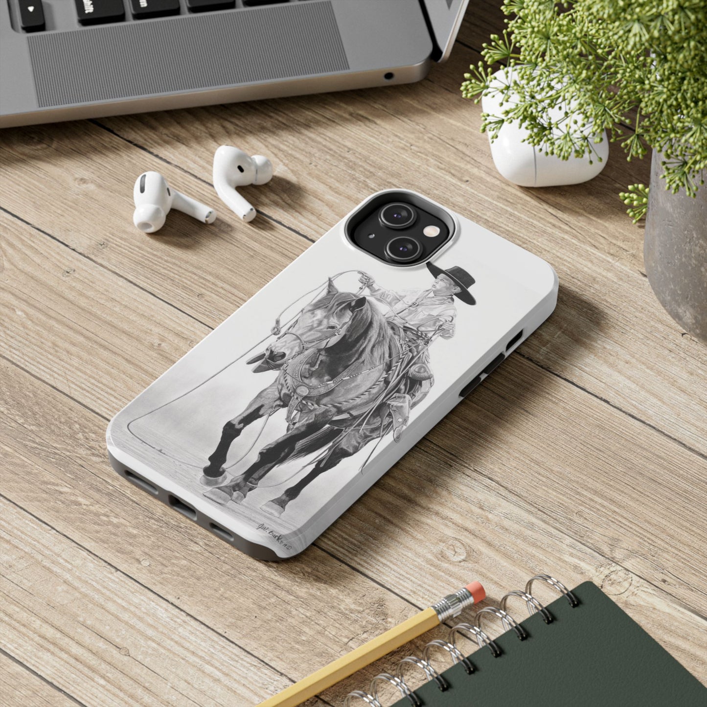 "Young Cowboy" Western Rodeo Phone Cases, Cowboy Design, Tough Protection, Gift for Him, Ranch Decor, Durable Style