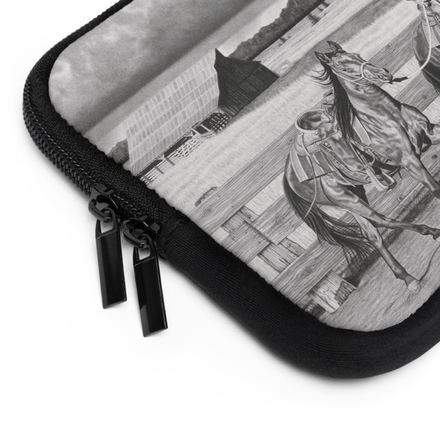 "The Gift Named Storm" Rustic Cowboy Laptop Sleeve, Western Cowpoke Case, Unique Gift for Ranch Lovers, Rodeo Accessories, Durable Tech Cover