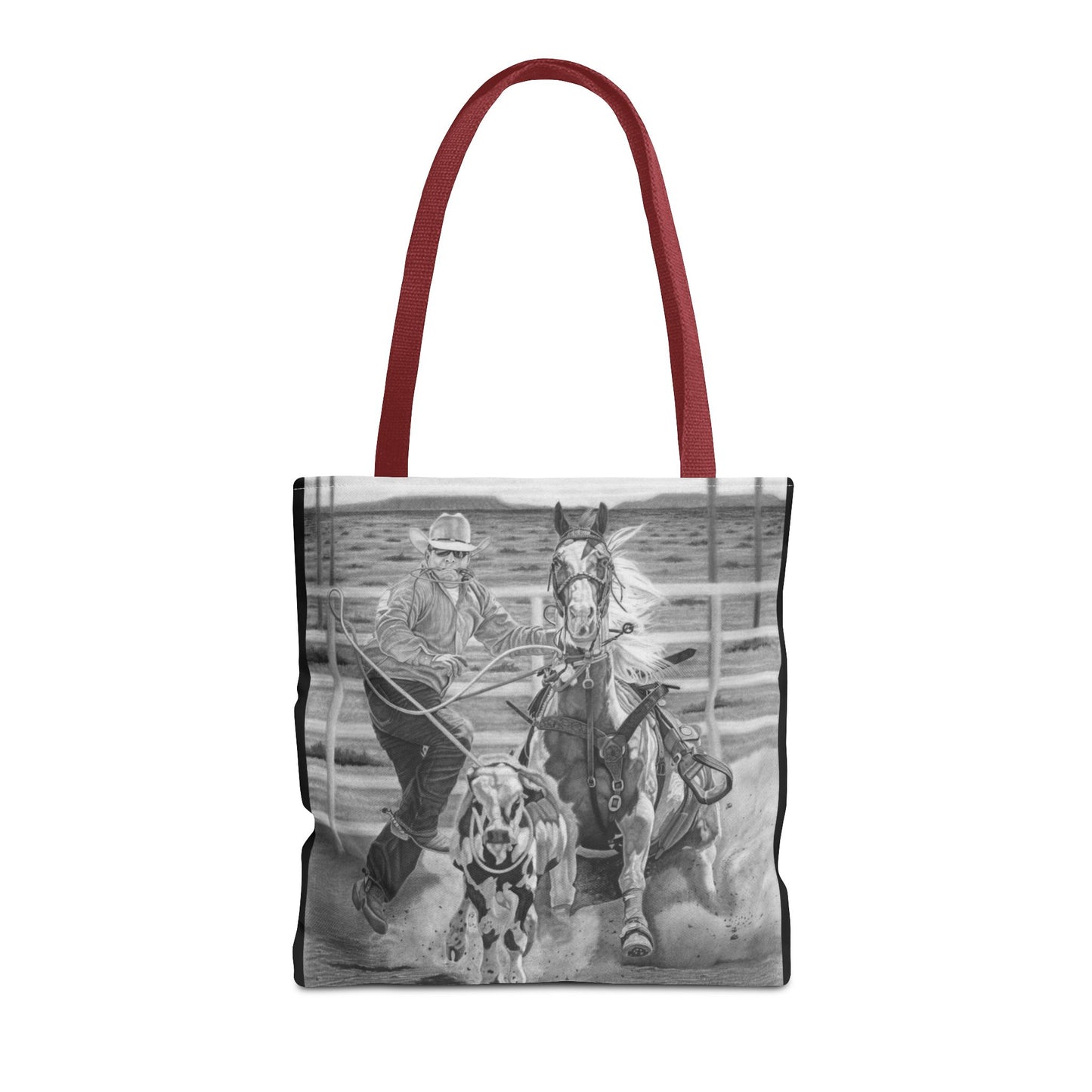 "Stone Cold Throw" Western Art Tote Bag
