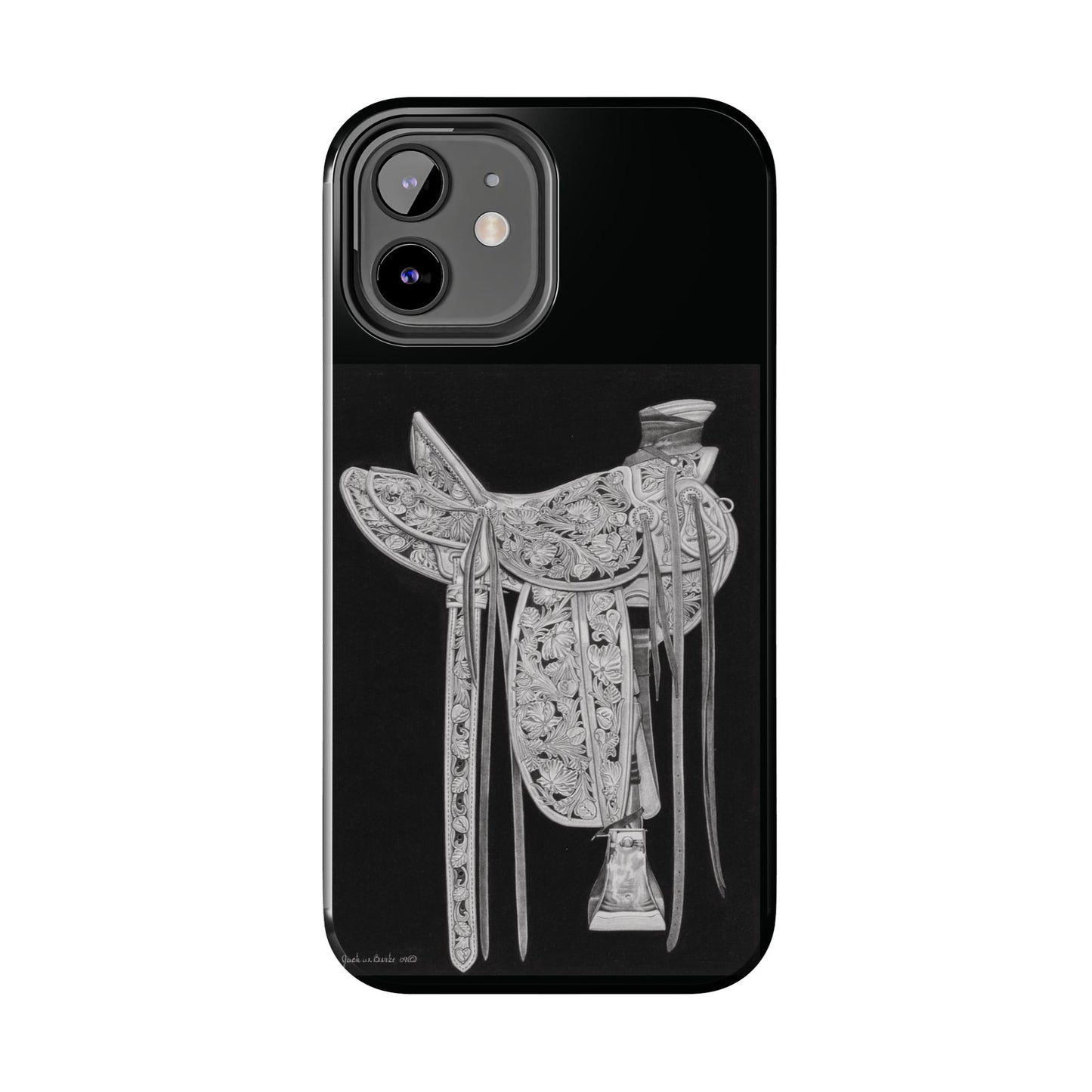 "New Saddle" Western Rodeo Phone Cases, Cowboy Design, Tough Protection, Gift for Him, Ranch Decor, Durable Style