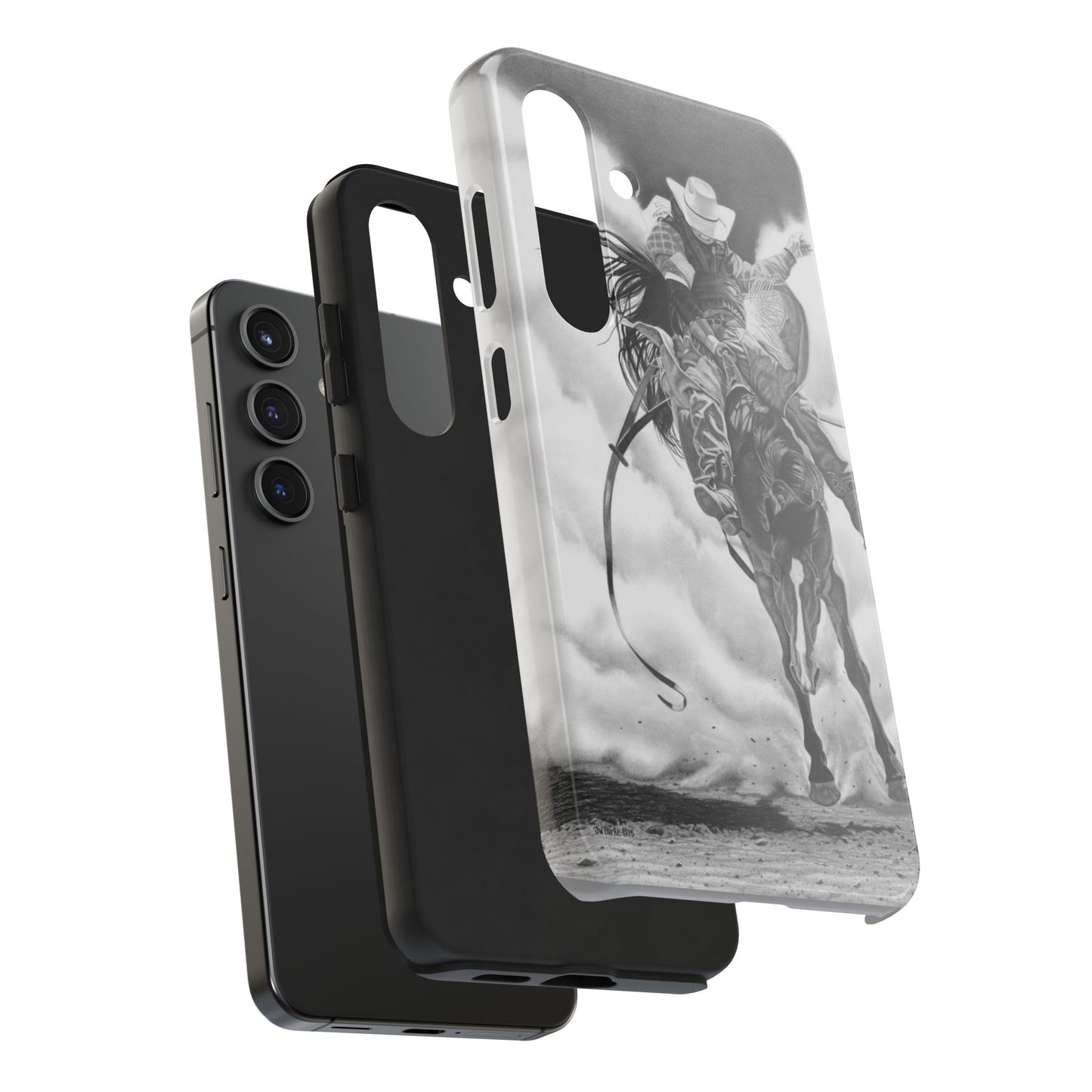 "Storn a Brewing" Western Rodeo Phone Cases, Cowboy Design, Tough Protection, Gift for Him, Ranch Decor, Durable Style