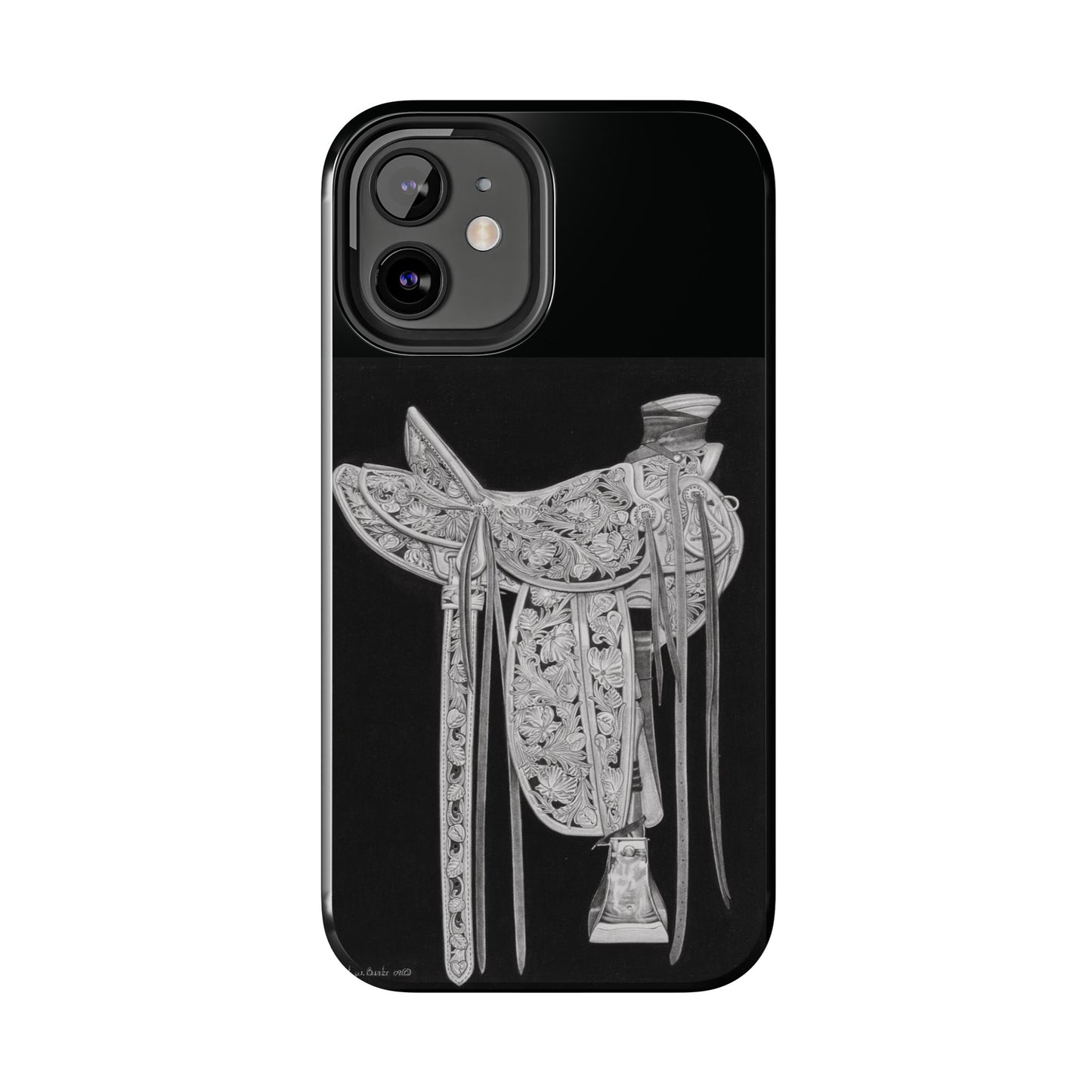 "New Saddle" Western Rodeo Phone Cases, Cowboy Design, Tough Protection, Gift for Him, Ranch Decor, Durable Style