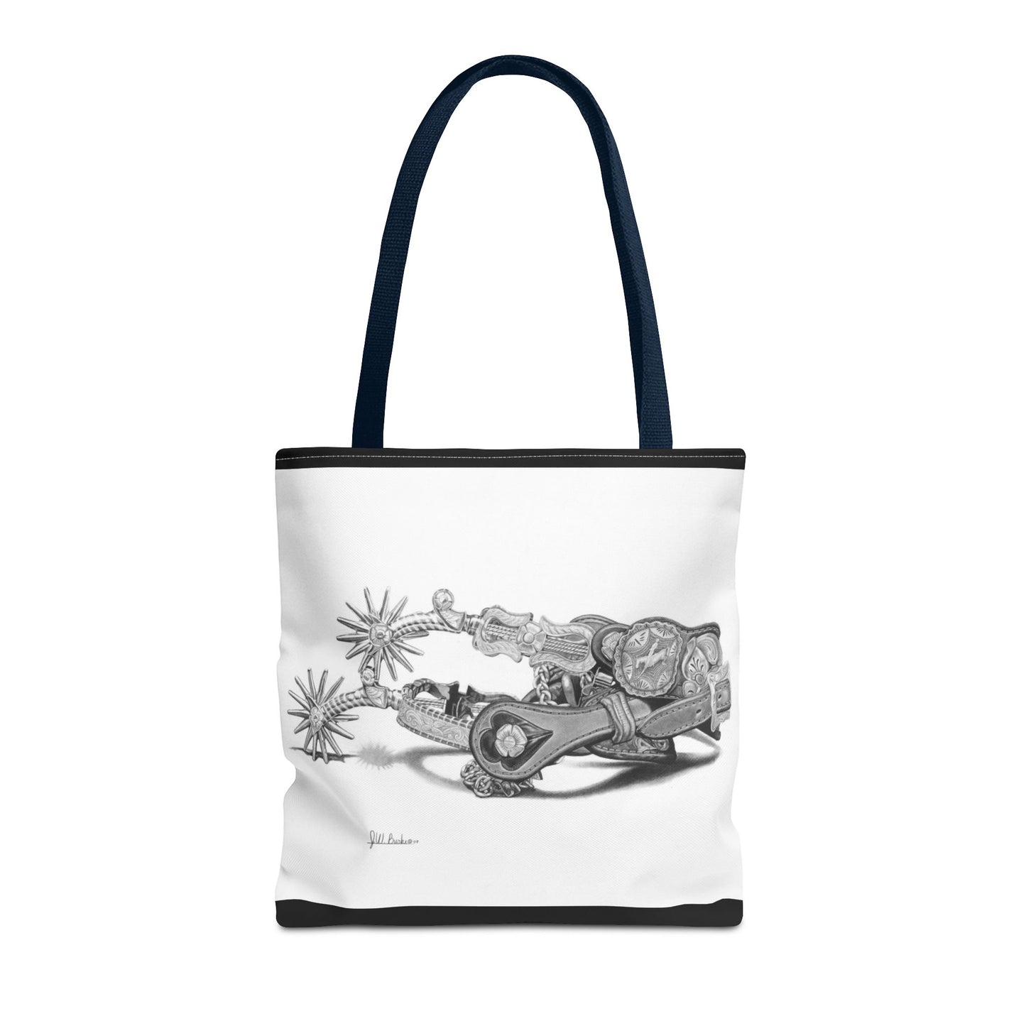 "Spurs" Tote Bag, Western Style Shopping Tote, Equestrian Gift, Farmhouse Decor, Horse Lover Accessory