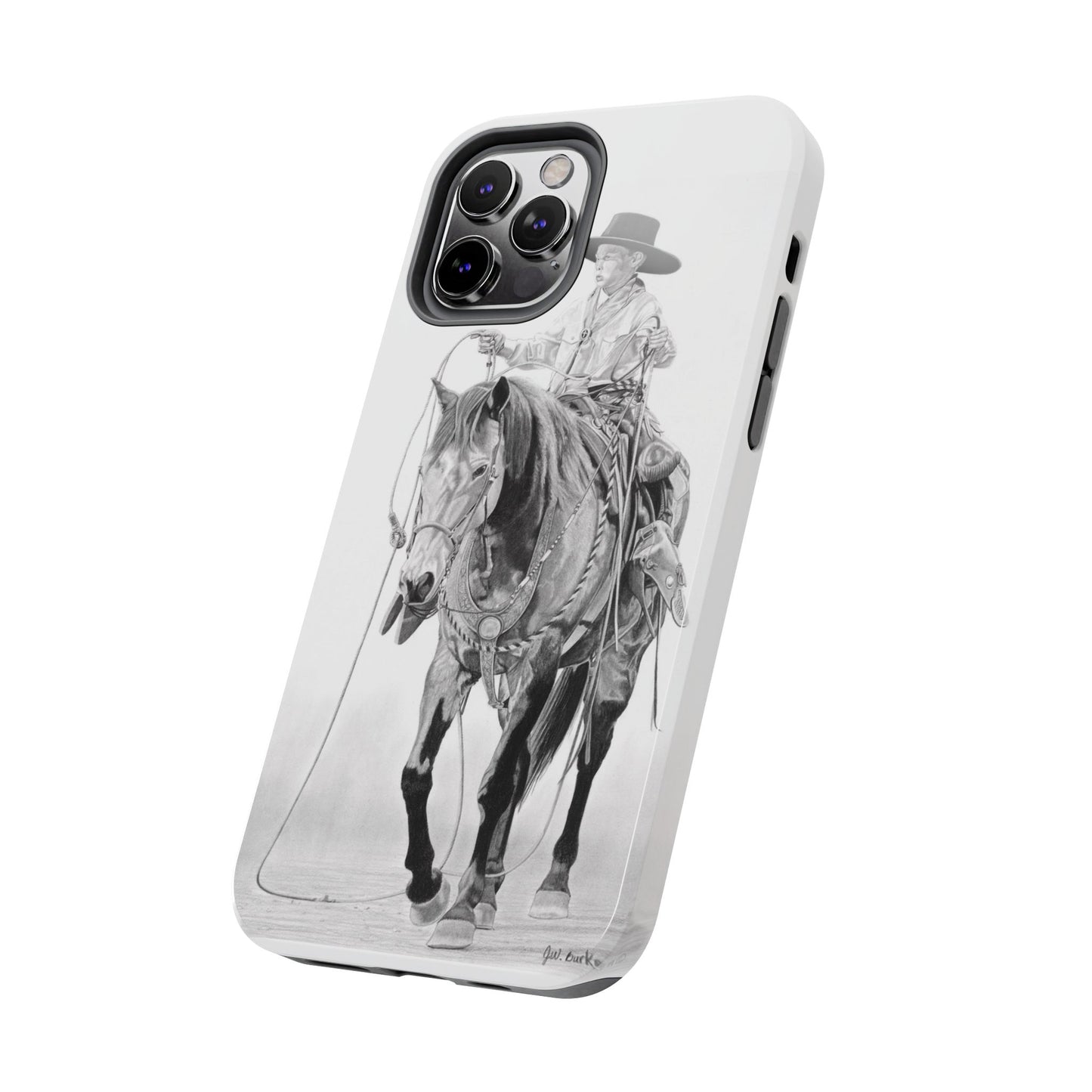 "Young Cowboy" Western Rodeo Phone Cases, Cowboy Design, Tough Protection, Gift for Him, Ranch Decor, Durable Style