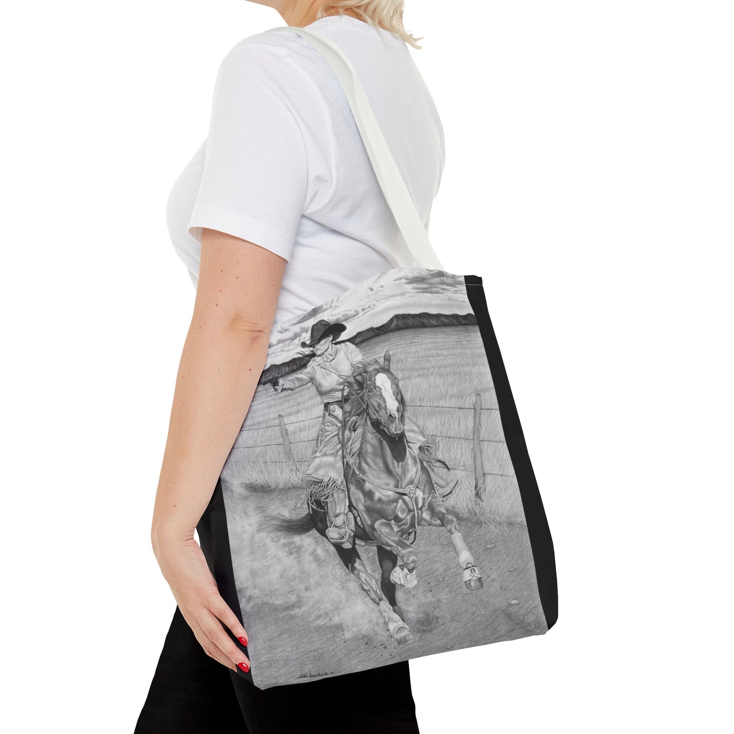 "Dangerous and Beutiful " Western Style Shopping Tote, Equestrian Gift, Farmhouse Decor, Horse Lover Accessory