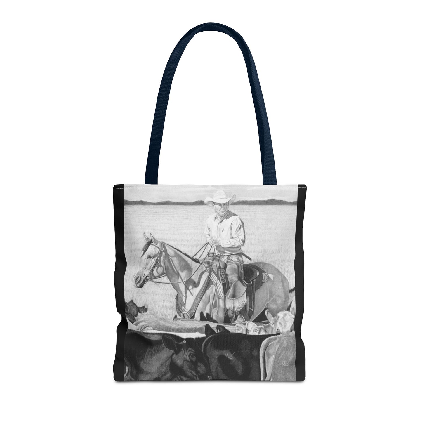 "Hot Day on the Job" Tote Bag, Western Style Shopping Tote, Equestrian Gift, Farmhouse Decor, Horse Lover Accessory