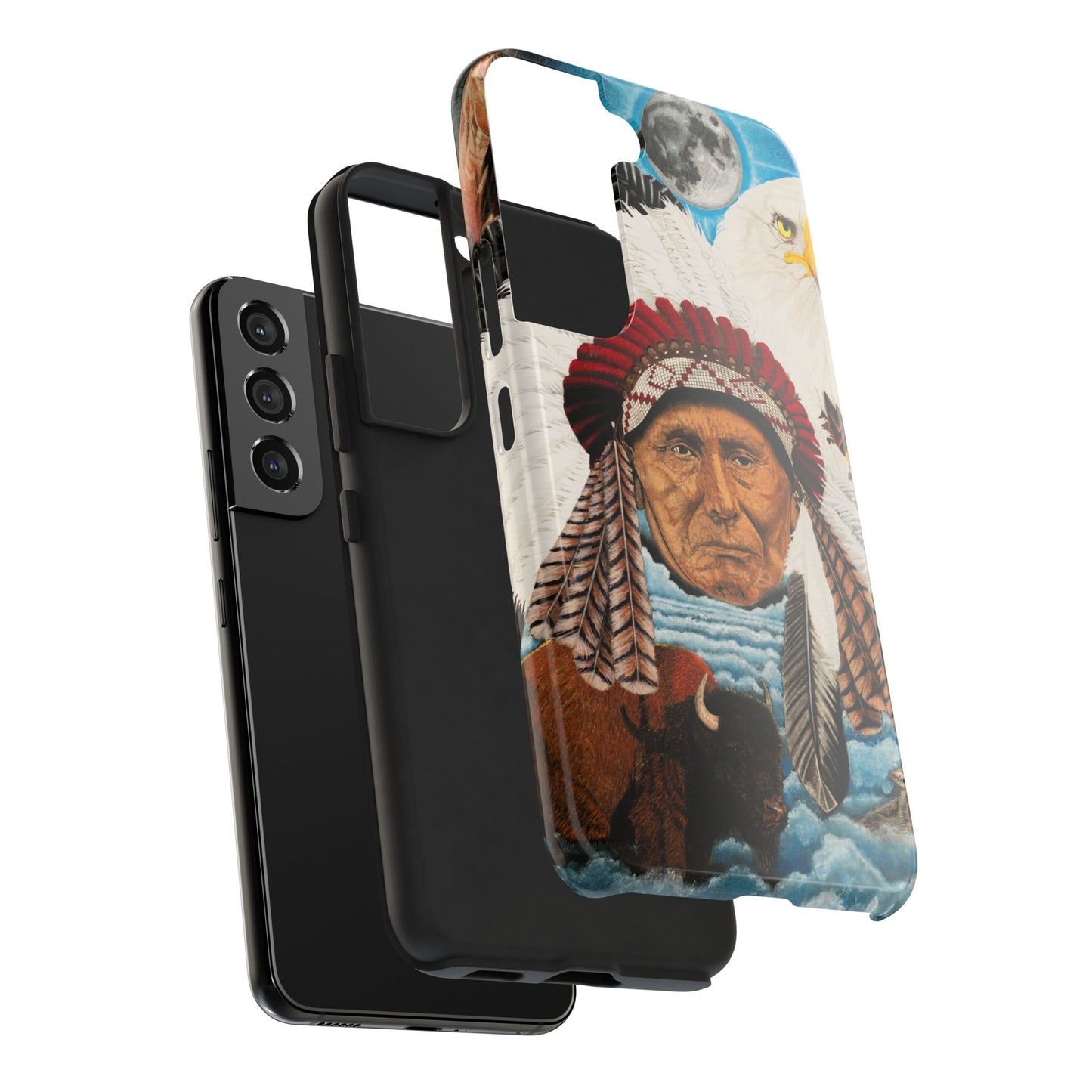 "Dream of Chief Joseph" Western Rodeo Phone Cases, Cowboy Design, Tough Protection, Gift for Him, Ranch Decor, Durable Style
