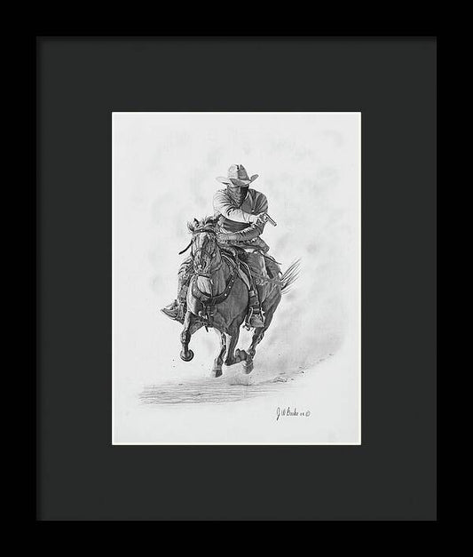 Framed Print, western art, home decor, farmhouse