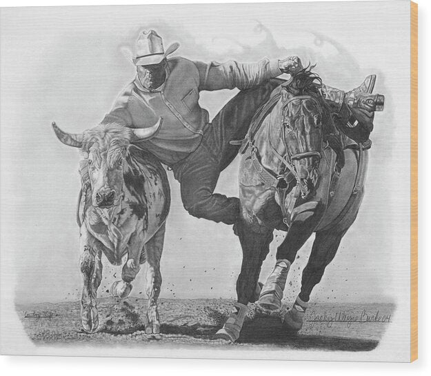 Cowboy Life 1 - Wood Print