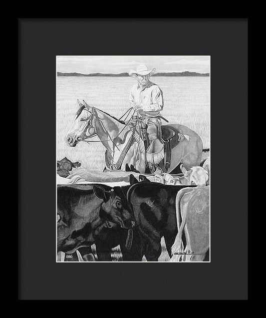 Hot Day on the Job - Framed Print