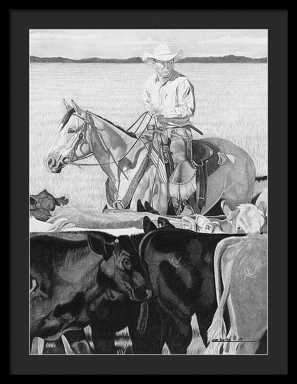 Hot Day on the Job - Framed Print