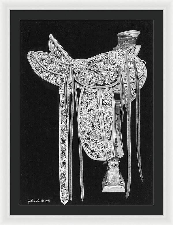 New Saddle - Framed Print